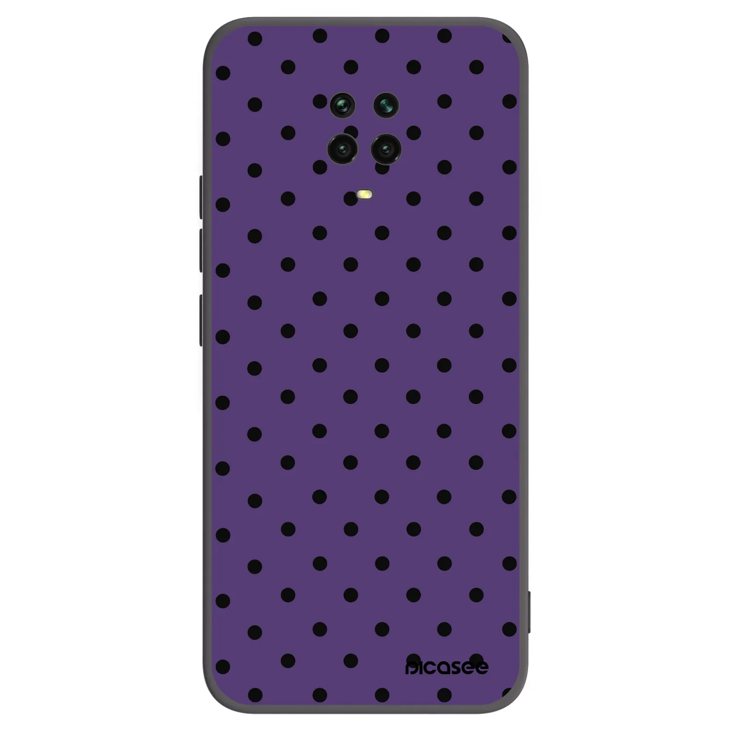 Picasee silikonski črni ovitek za Xiaomi Redmi Note 9S - Flickers 2