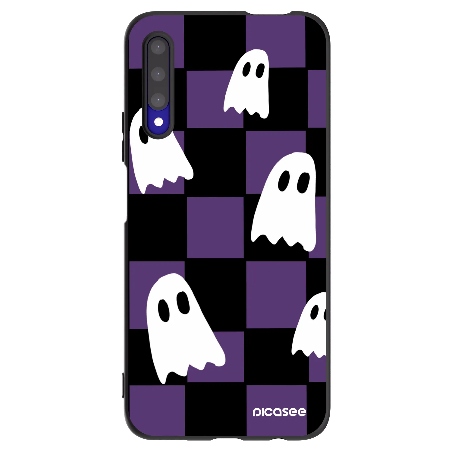 Picasee silikonski črni ovitek za Honor 9X Pro - Ghosts
