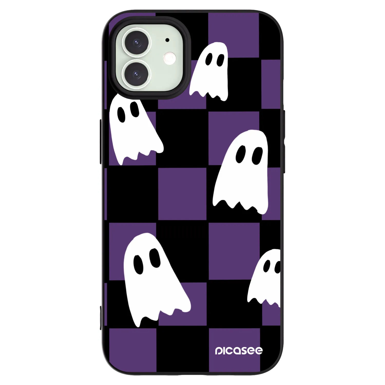 Picasee silikonski črni ovitek za Apple iPhone 12 - Ghosts