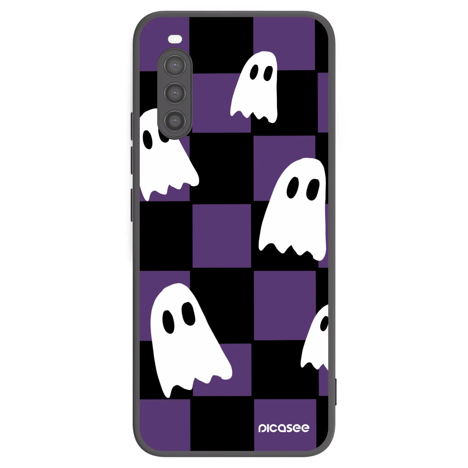 Picasee silikonski črni ovitek za Sony Xperia 10 II - Ghosts