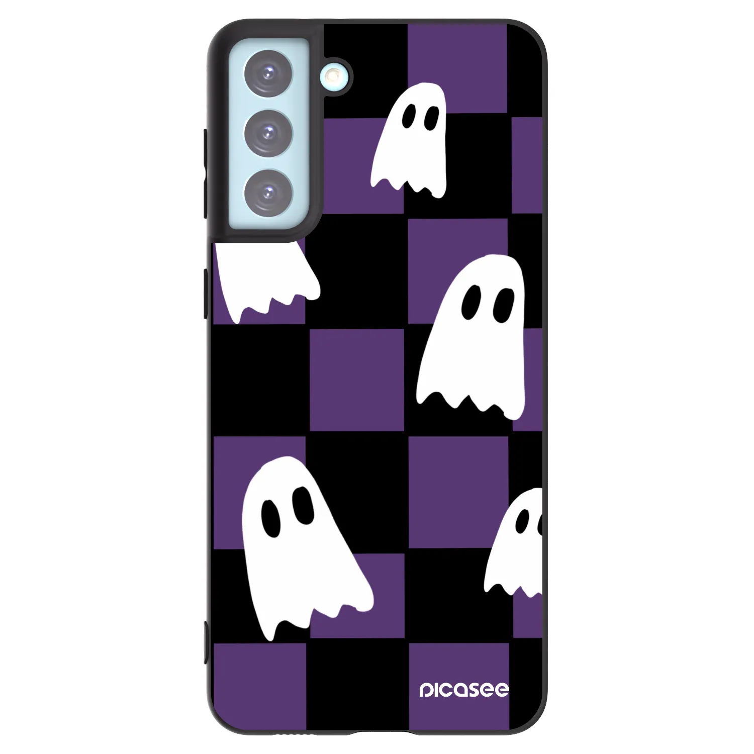 Picasee silikonski črni ovitek za Samsung Galaxy S21+ 5G G996F - Ghosts