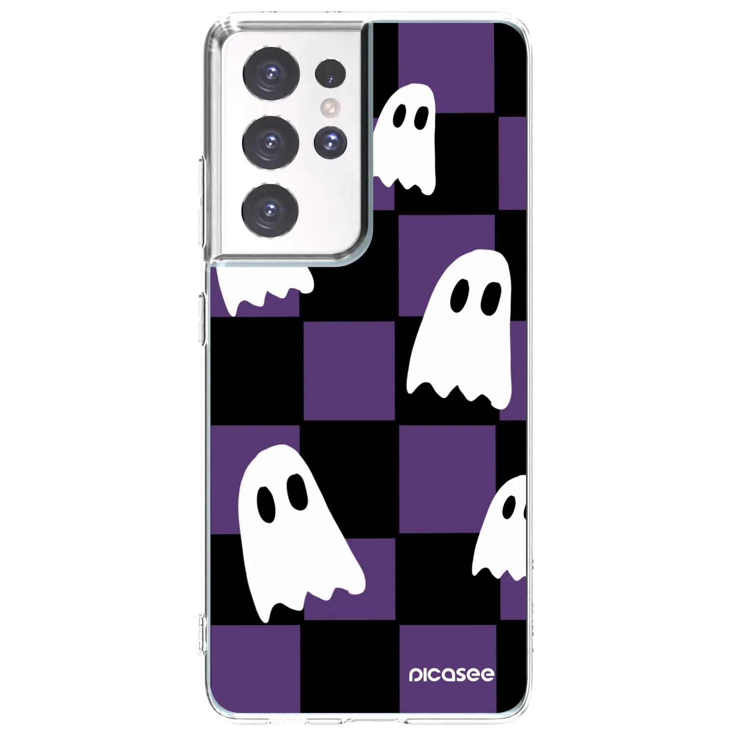 Picasee silikonski prozorni ovitek za Samsung Galaxy S21 Ultra 5G G998B - Ghosts