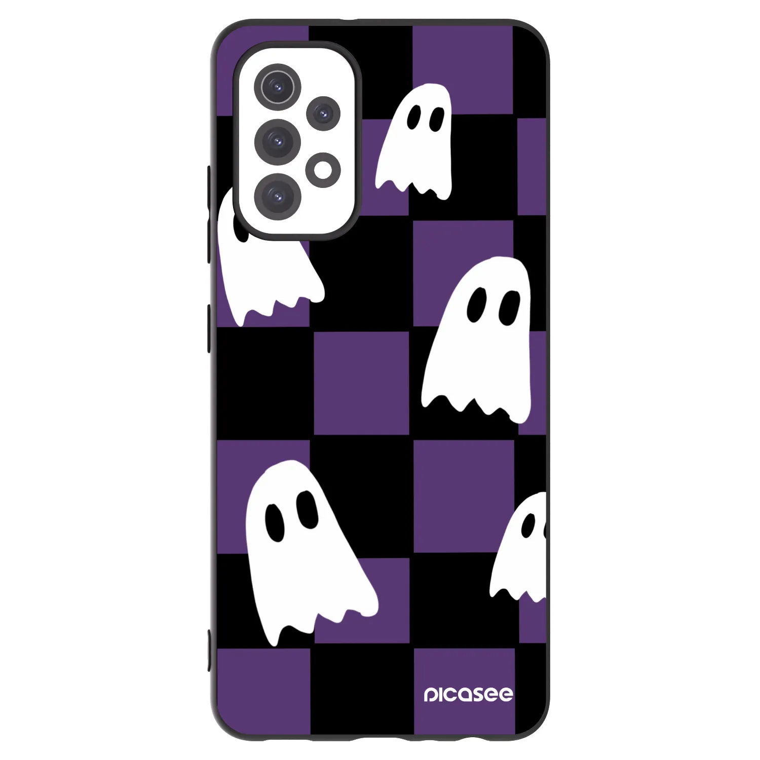 Picasee silikonski črni ovitek za Samsung Galaxy A32 5G A326B - Ghosts