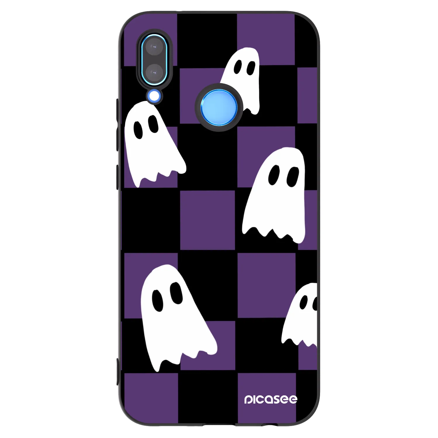 Picasee silikonski črni ovitek za Huawei P20 Lite - Ghosts