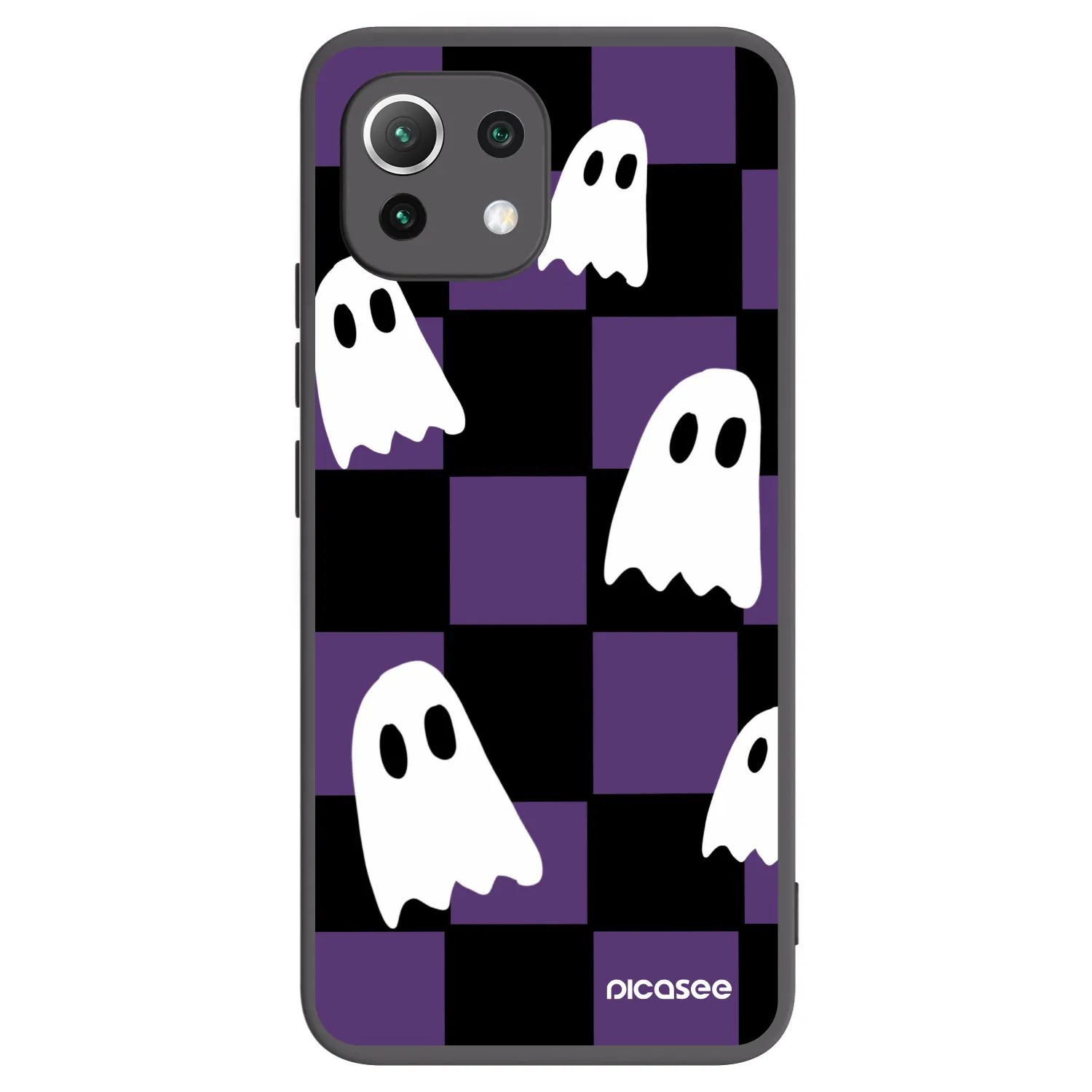 Picasee silikonski črni ovitek za Xiaomi Mi 11 Lite - Ghosts