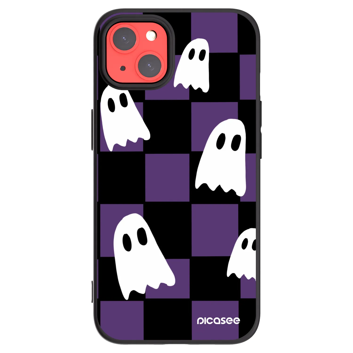Picasee silikonski črni ovitek za Apple iPhone 13 - Ghosts