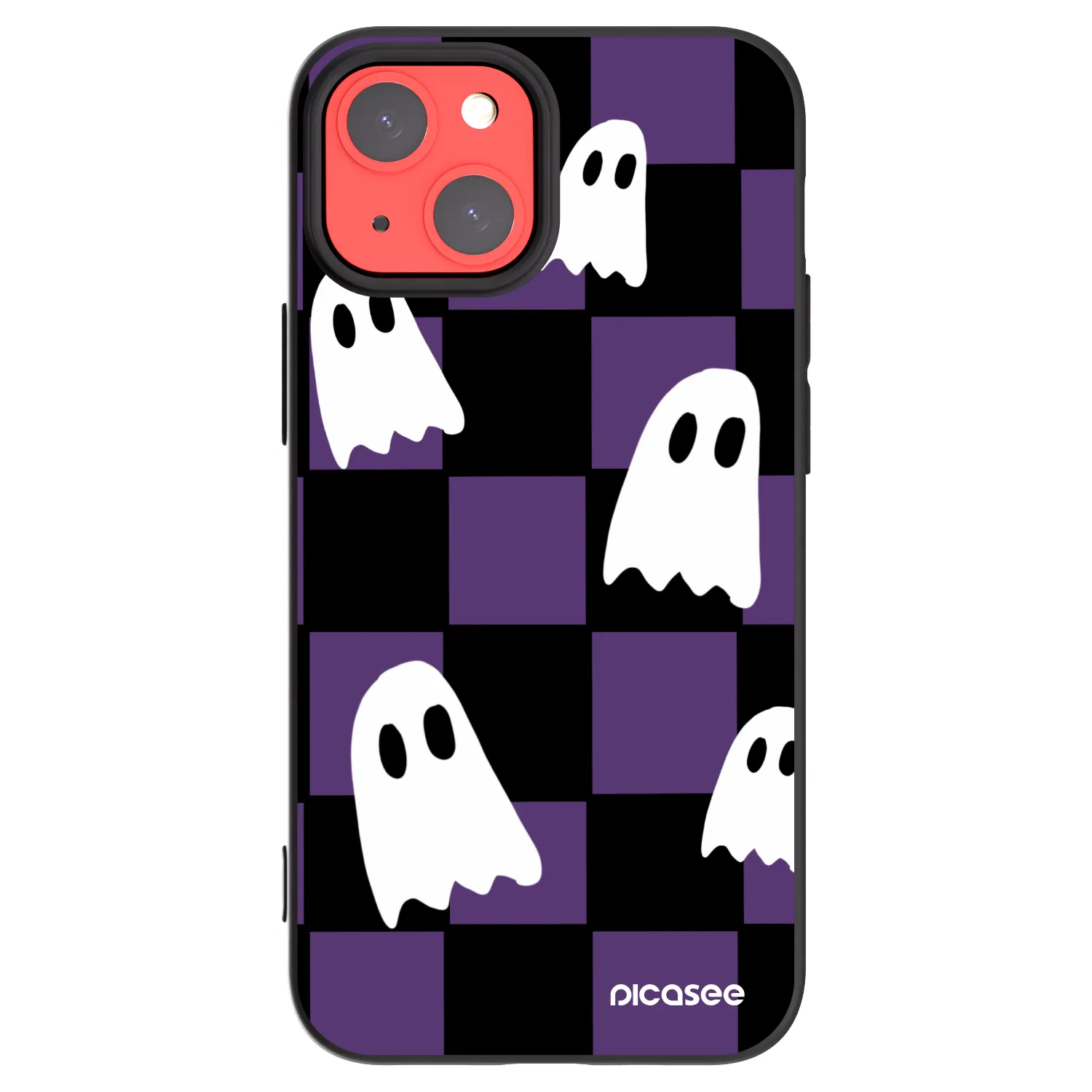 Picasee silikonski črni ovitek za Apple iPhone 13 mini - Ghosts