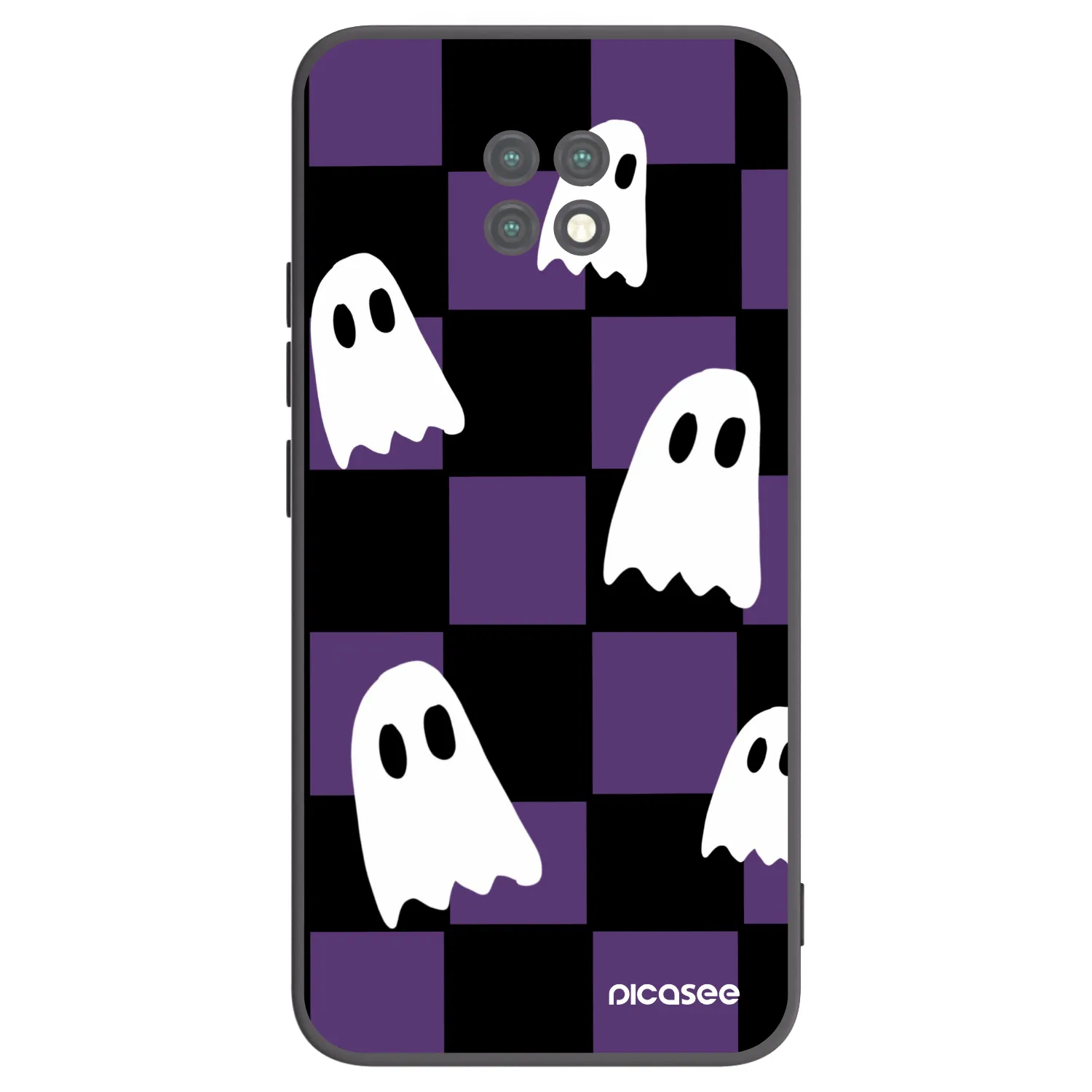 Picasee silikonski črni ovitek za Xiaomi Redmi Note 9T - Ghosts