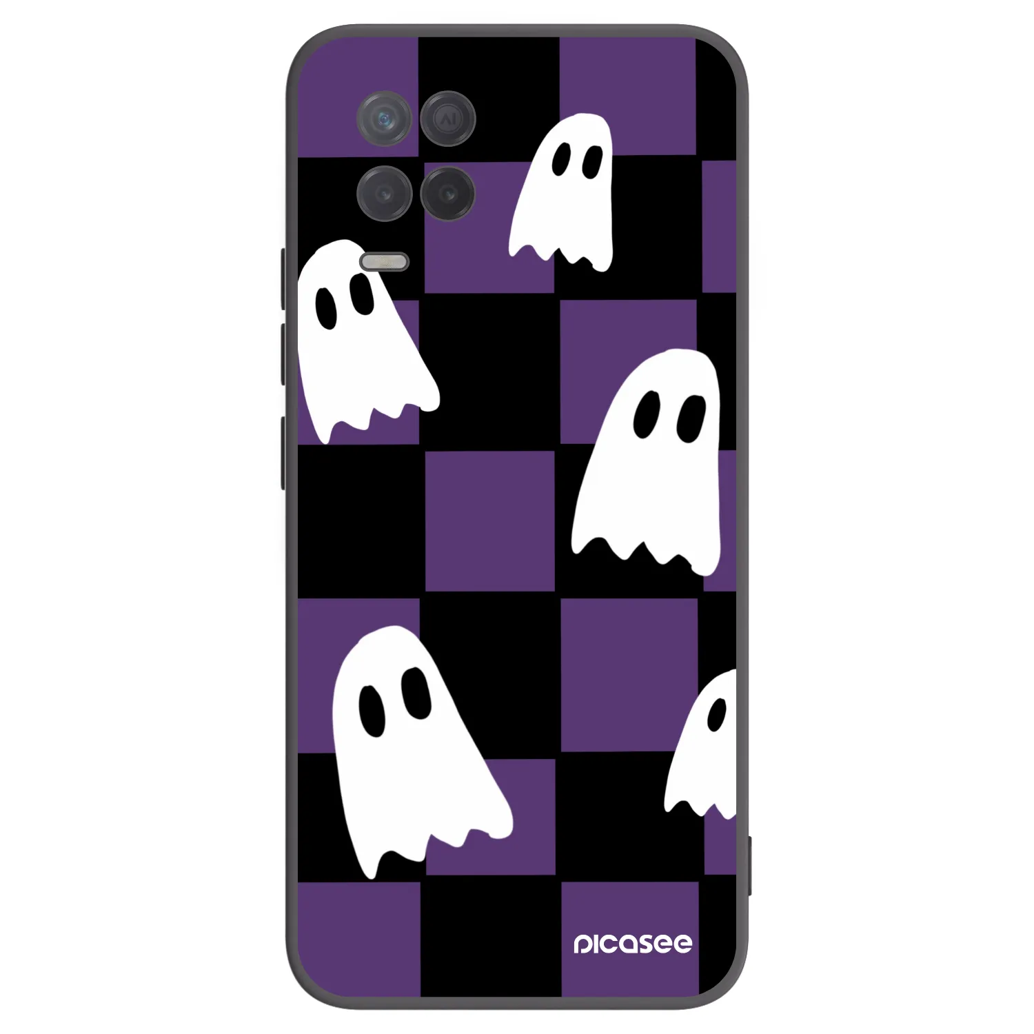 Picasee silikonski črni ovitek za Realme 8 5G - Ghosts
