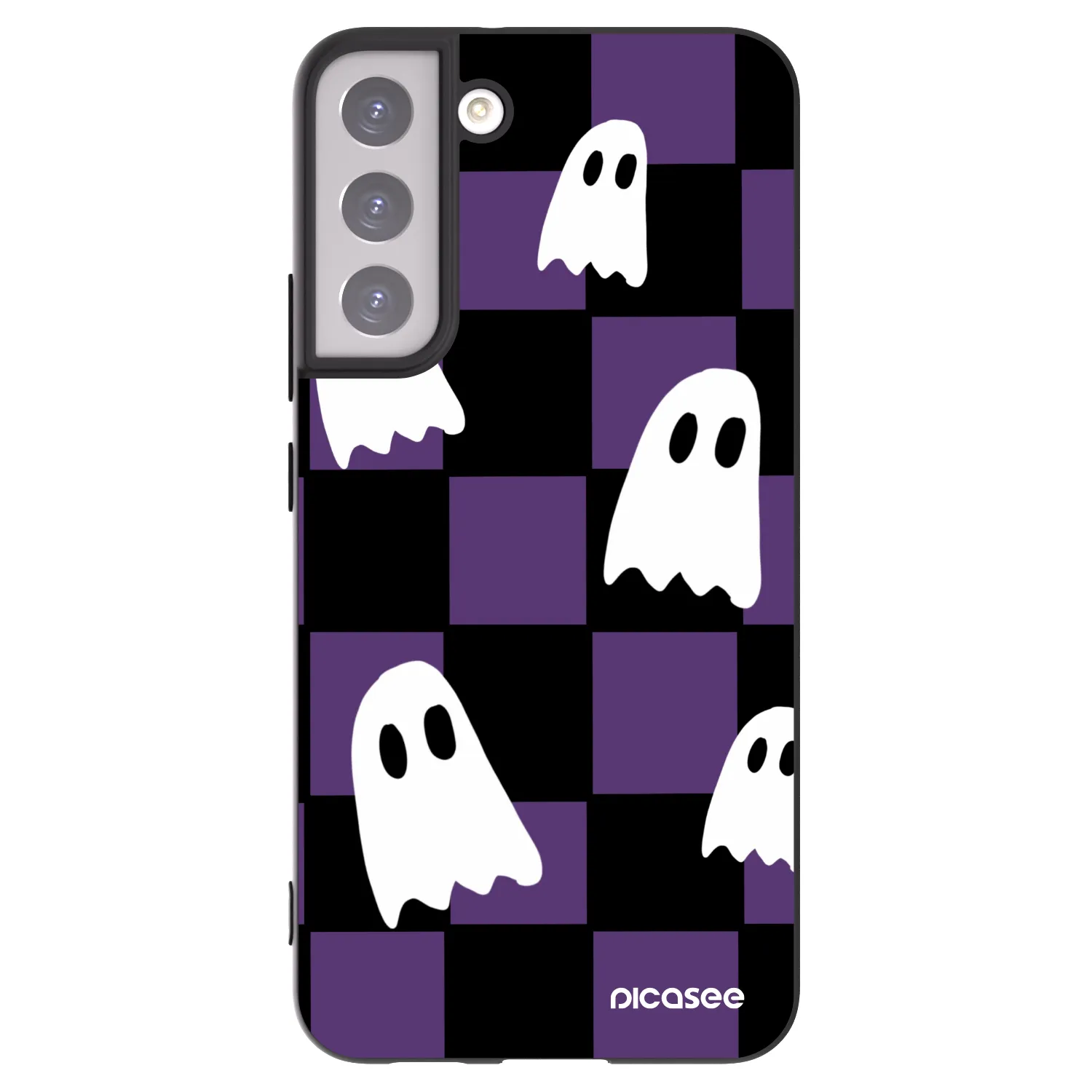 Picasee silikonski črni ovitek za Samsung Galaxy S22+ 5G - Ghosts