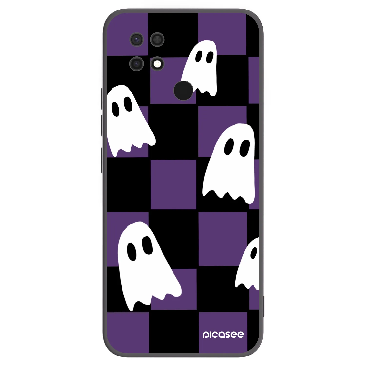 Picasee silikonski črni ovitek za Xiaomi Redmi 10C - Ghosts