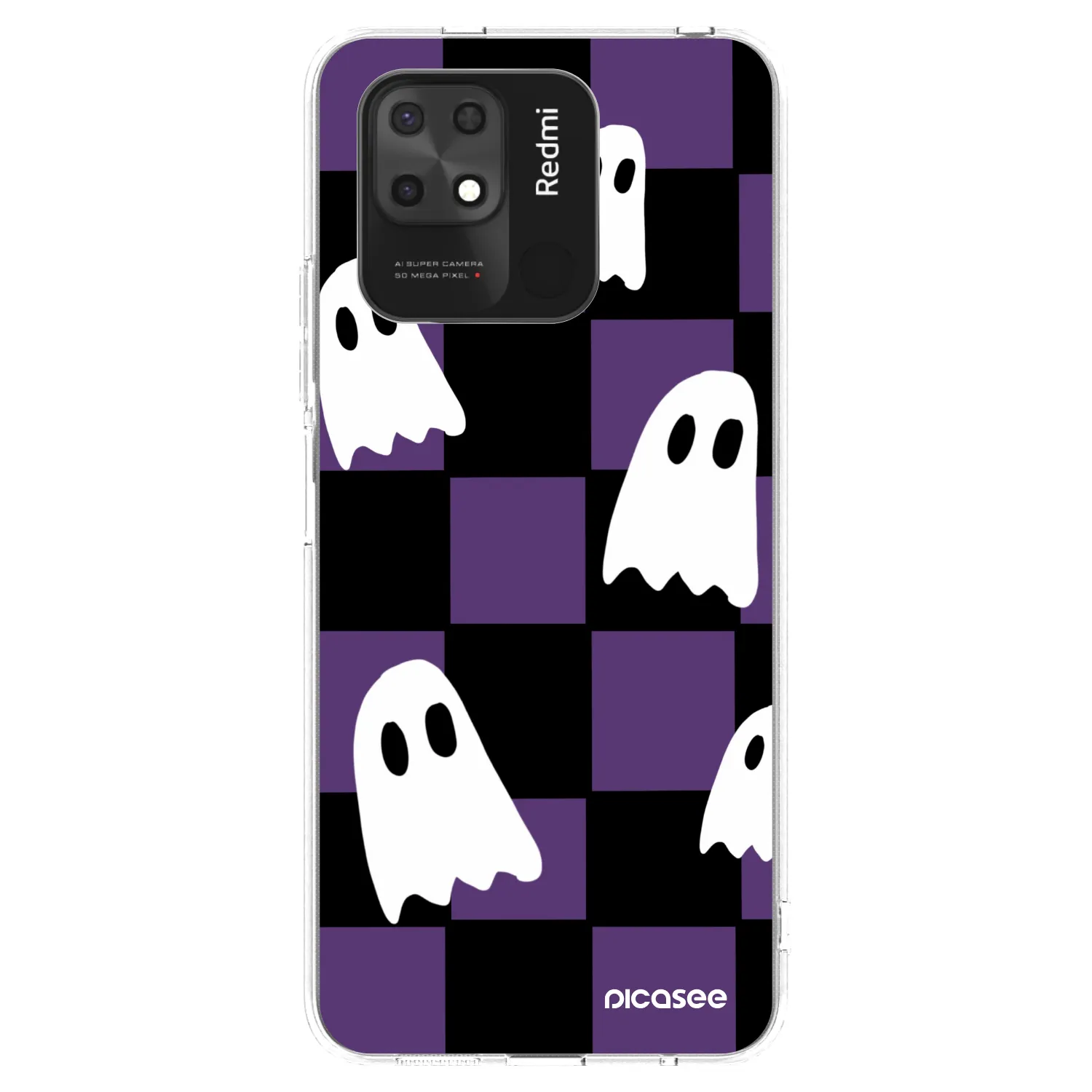 Picasee silikonski prozorni ovitek za Xiaomi Redmi 10C - Ghosts