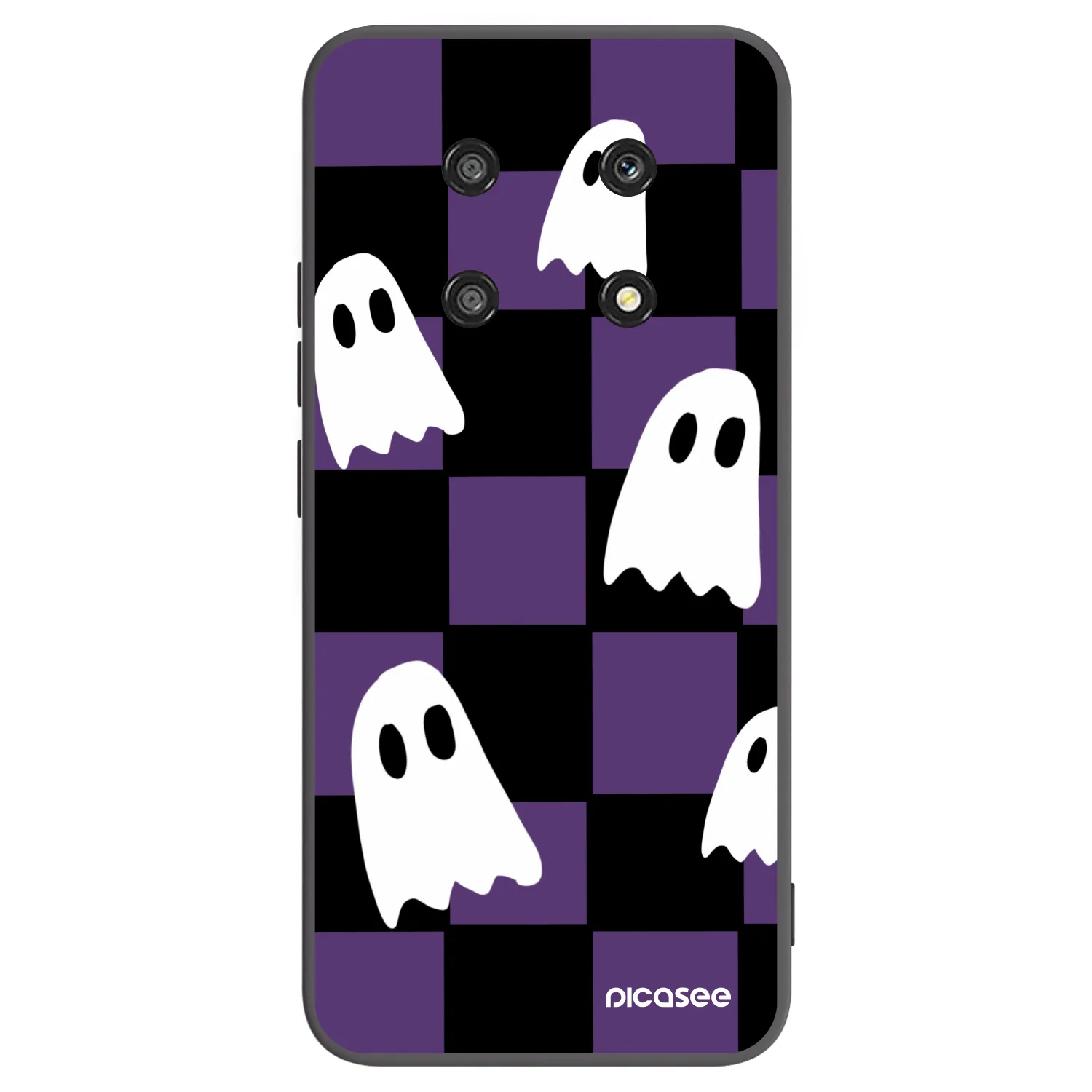 Picasee silikonski črni ovitek za Honor Magic4 Lite 5G - Ghosts