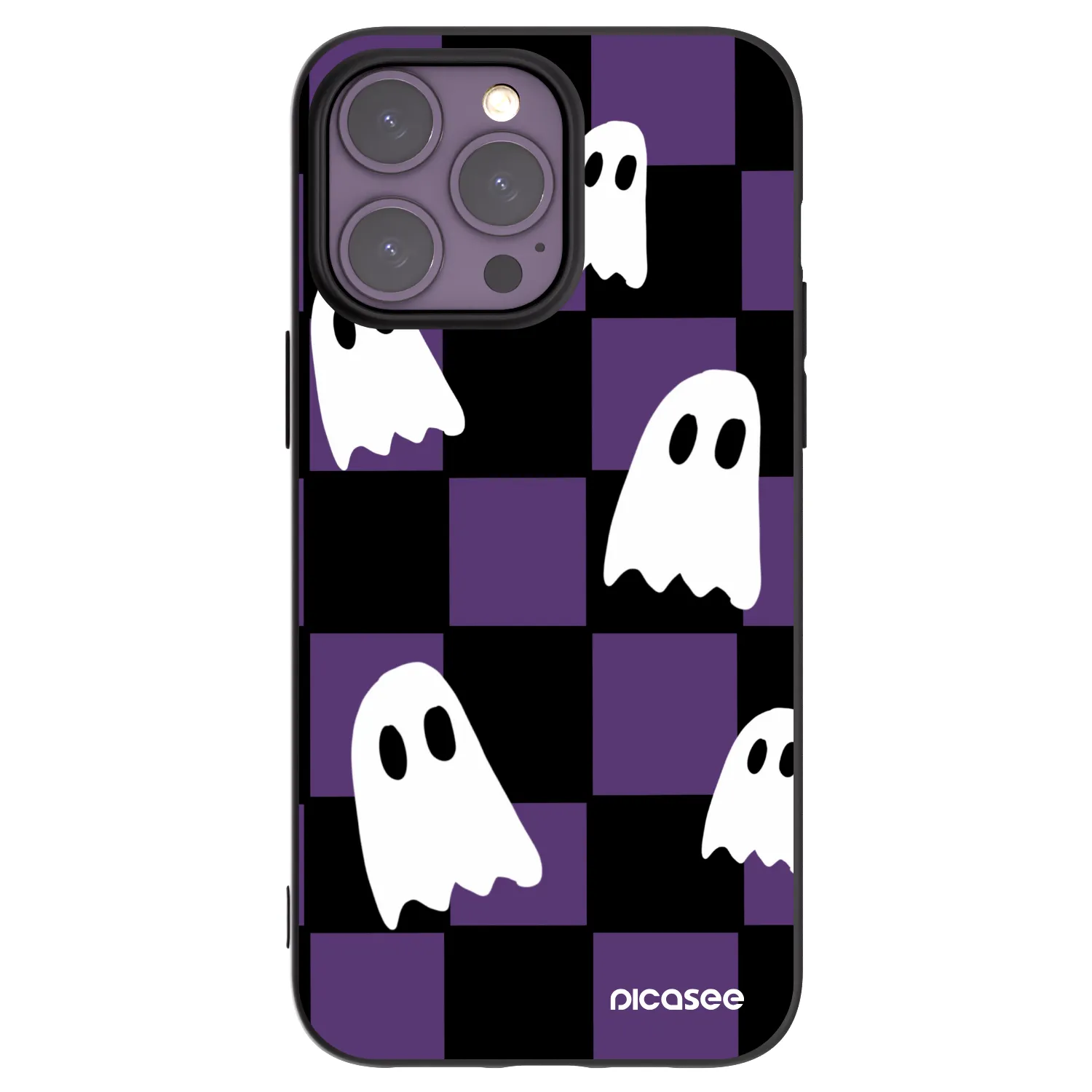 Picasee silikonski črni ovitek za Apple iPhone 14 Pro Max - Ghosts