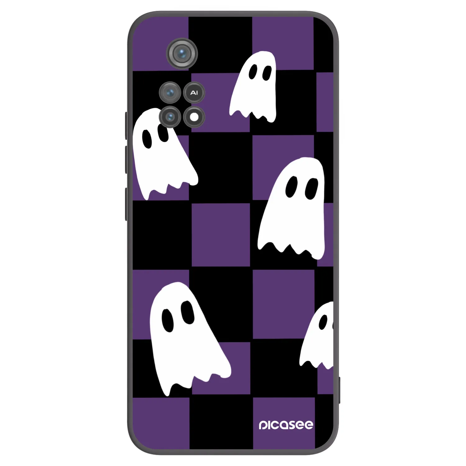 Picasee silikonski črni ovitek za Xiaomi Poco M4 Pro - Ghosts