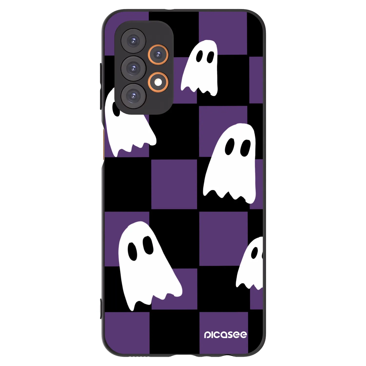 Picasee silikonski črni ovitek za Samsung Galaxy A23 A236B 5G - Ghosts