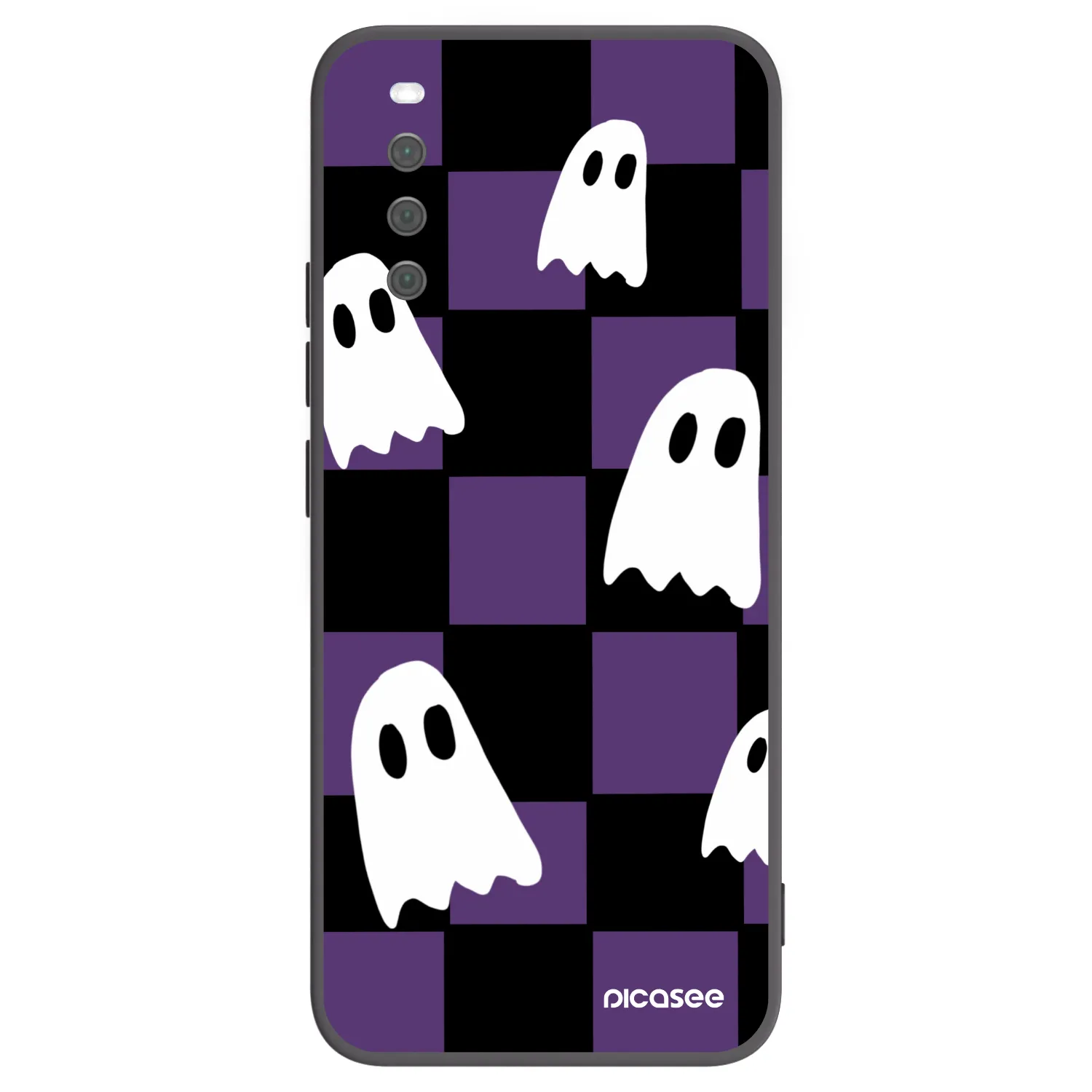 Picasee silikonski črni ovitek za Sony Xperia 10 III - Ghosts