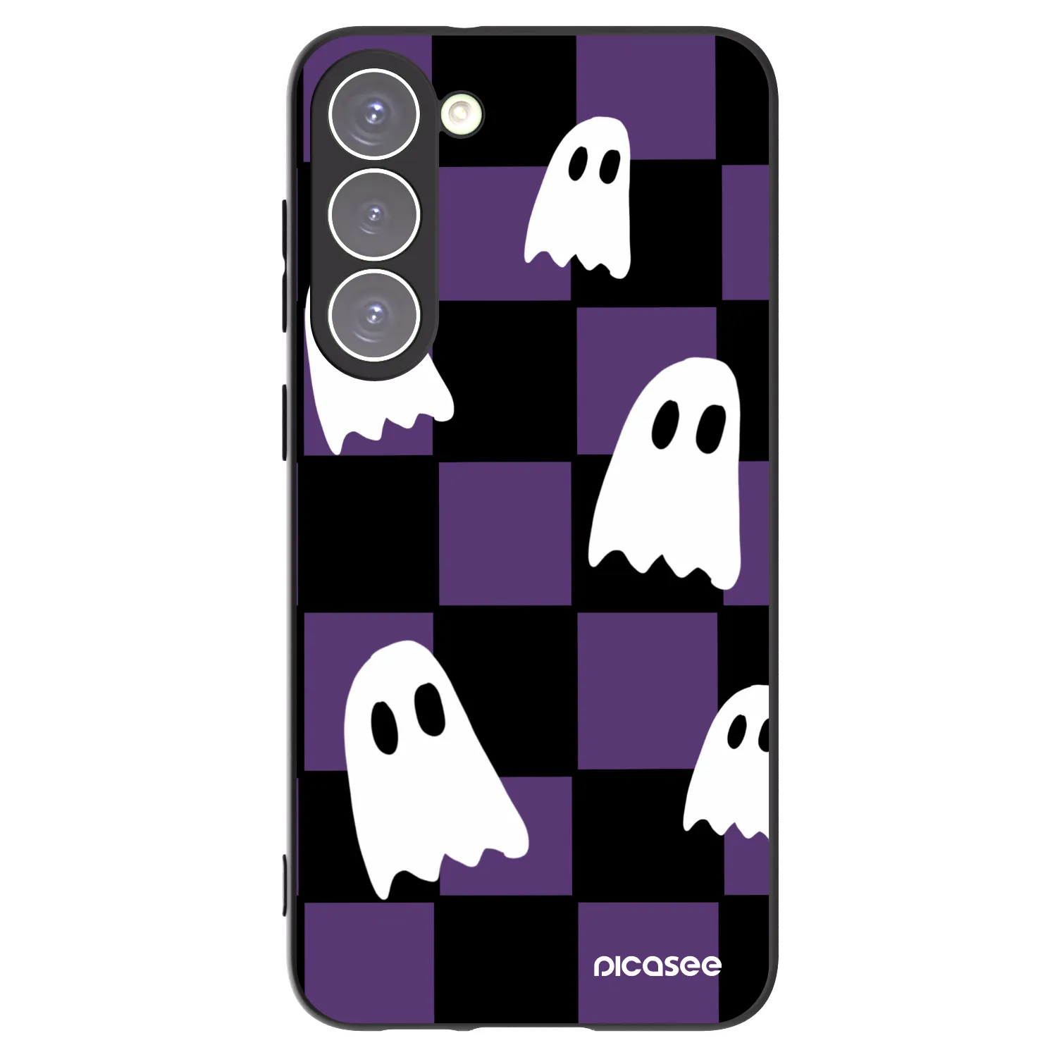 Picasee silikonski črni ovitek za Samsung Galaxy S23+ 5G - Ghosts