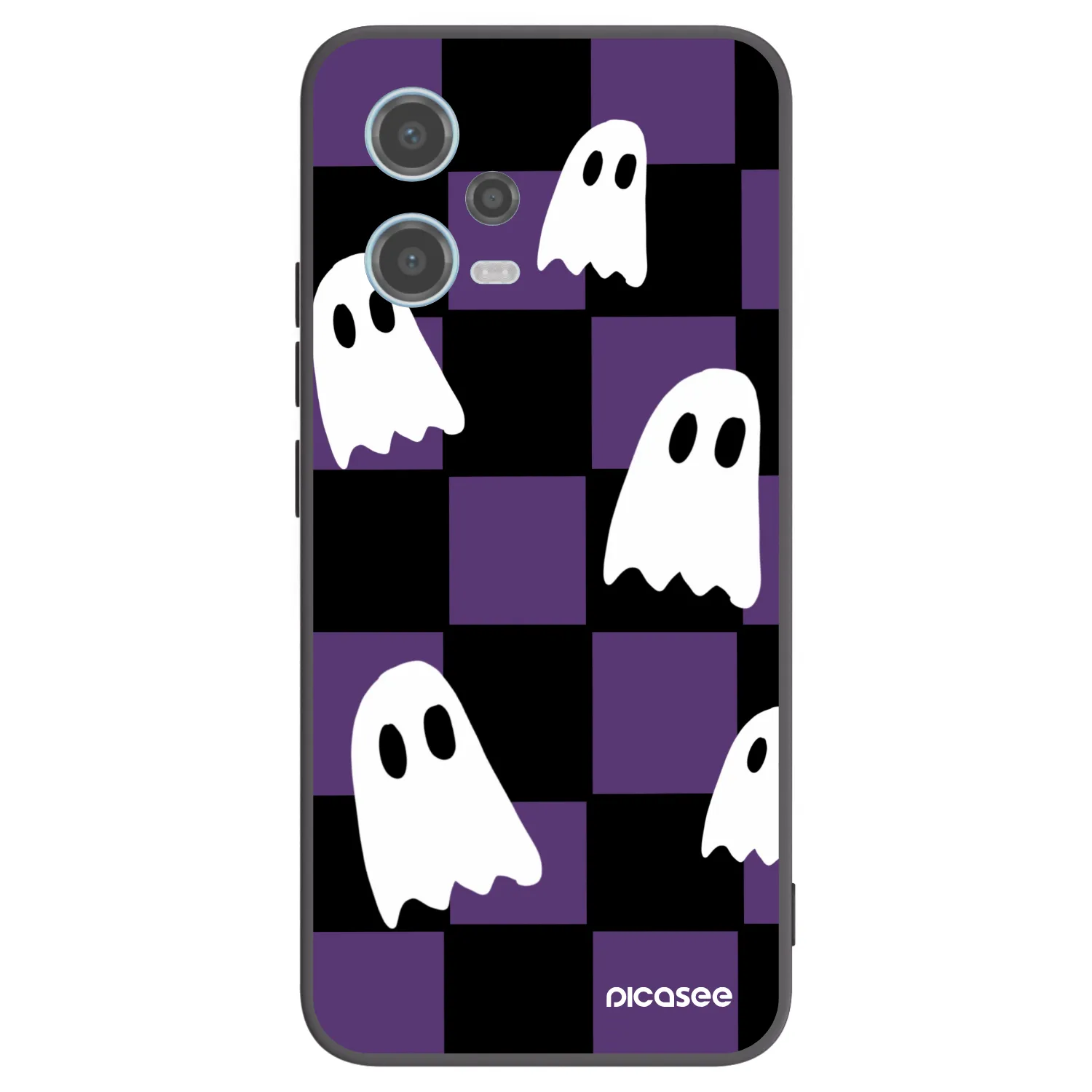 Picasee silikonski črni ovitek za Xiaomi Redmi Note 12 5G - Ghosts