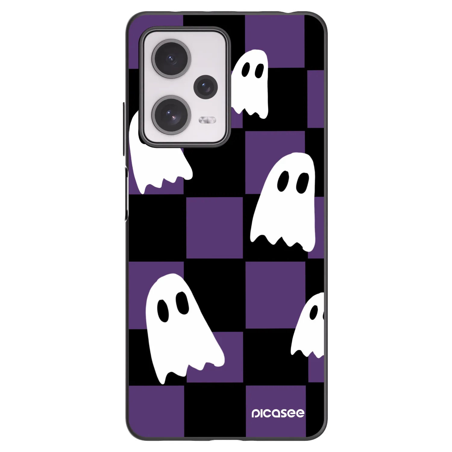 Picasee silikonski črni ovitek za Xiaomi Redmi Note 12 Pro+ 5G - Ghosts