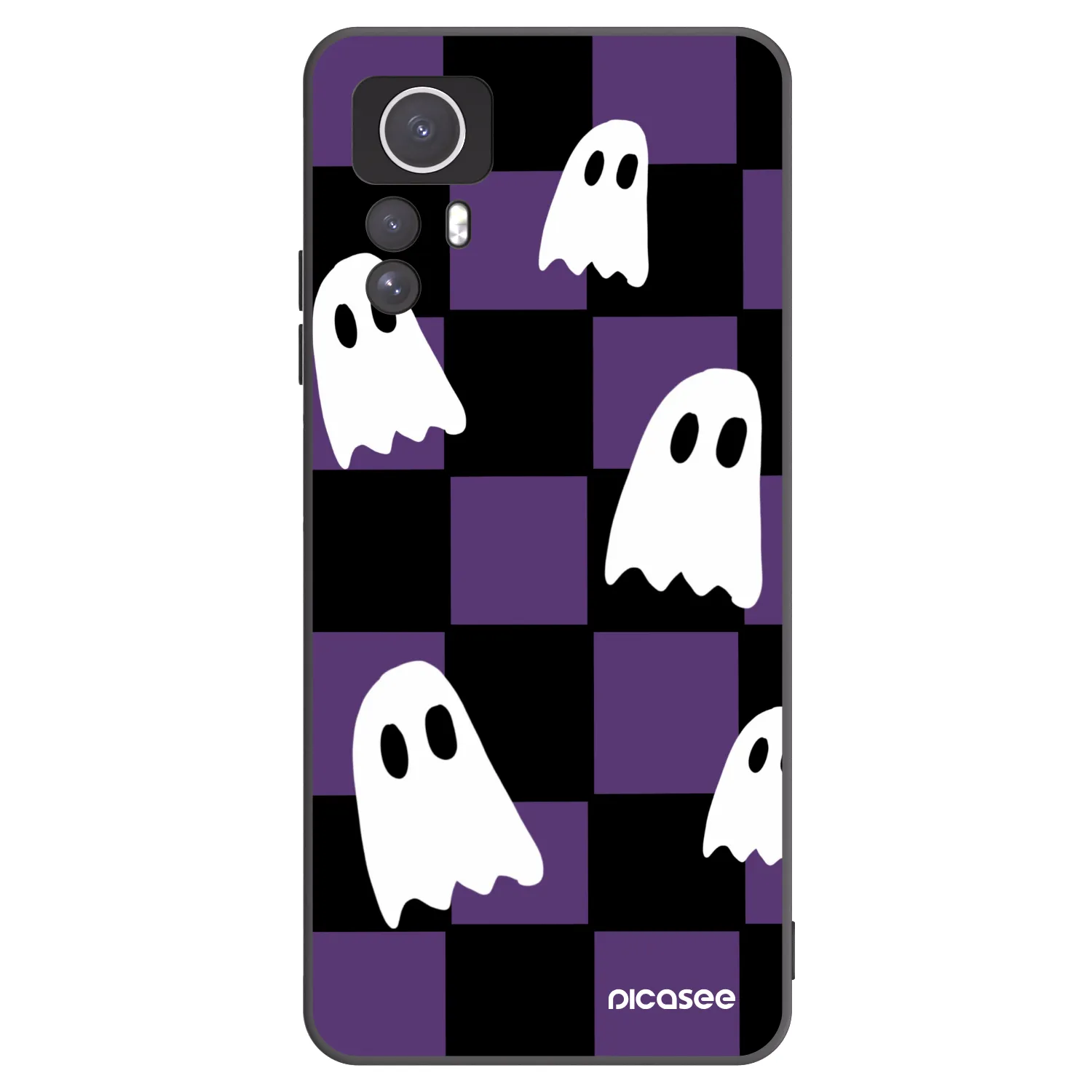 Picasee silikonski črni ovitek za Xiaomi Redmi Note 12S - Ghosts
