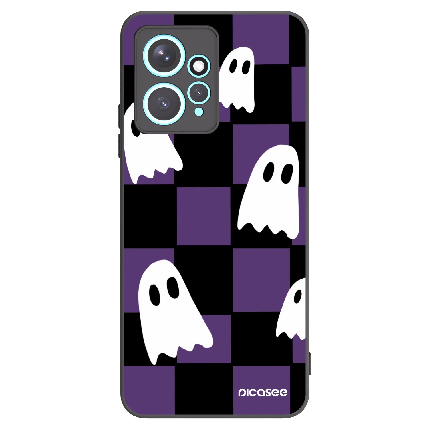 Picasee silikonski črni ovitek za Xiaomi Redmi Note 12 4G - Ghosts