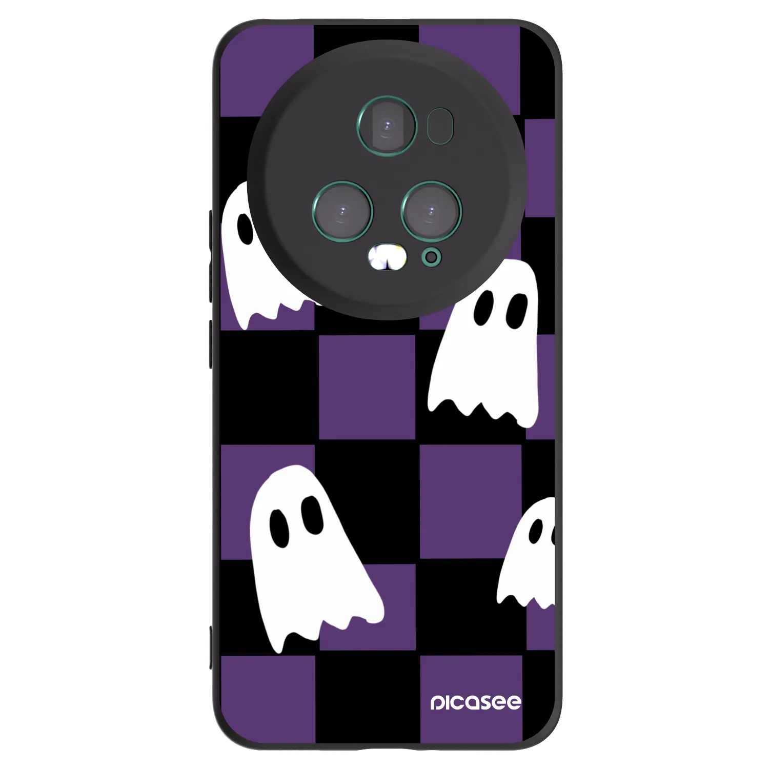 Picasee silikonski črni ovitek za Honor Magic5 Pro - Ghosts