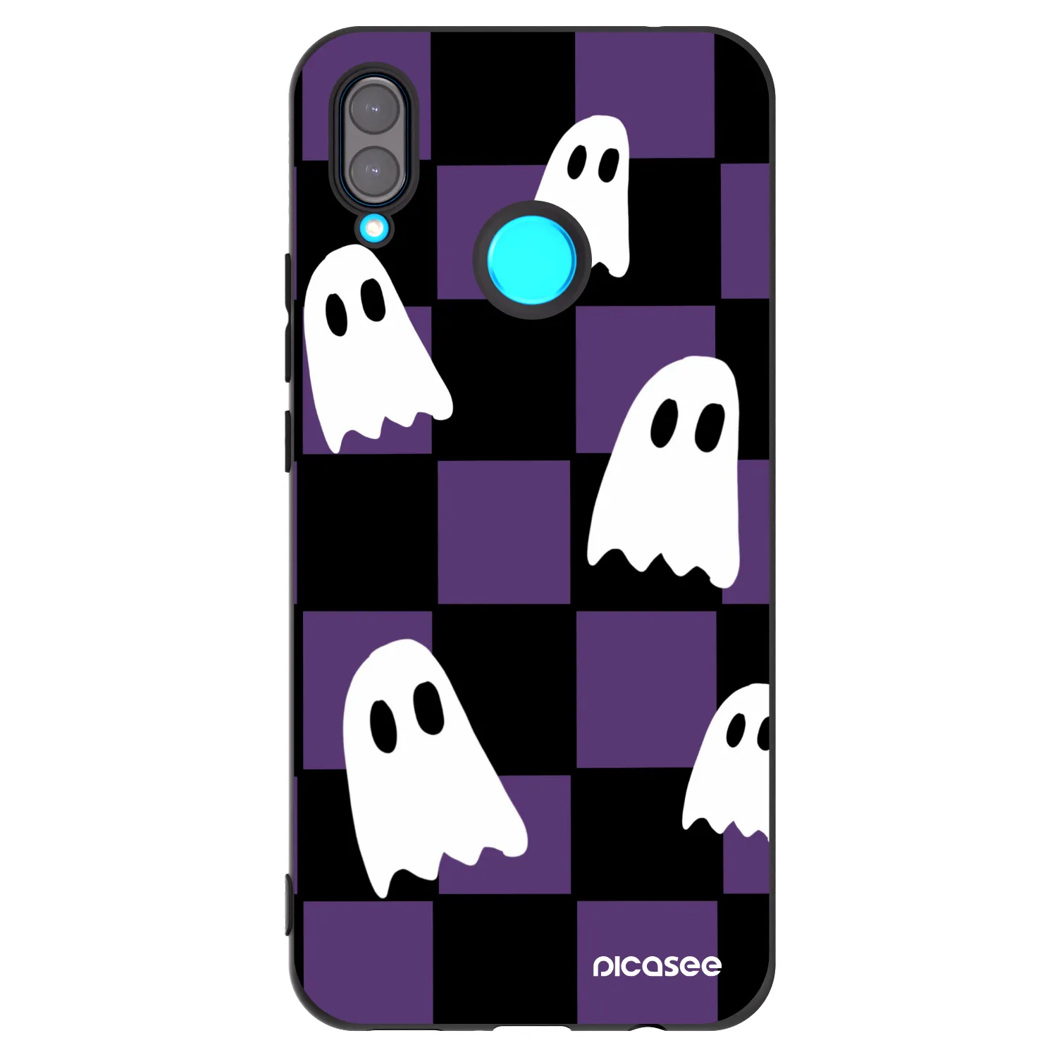 Picasee silikonski črni ovitek za Huawei Nova 3 - Ghosts