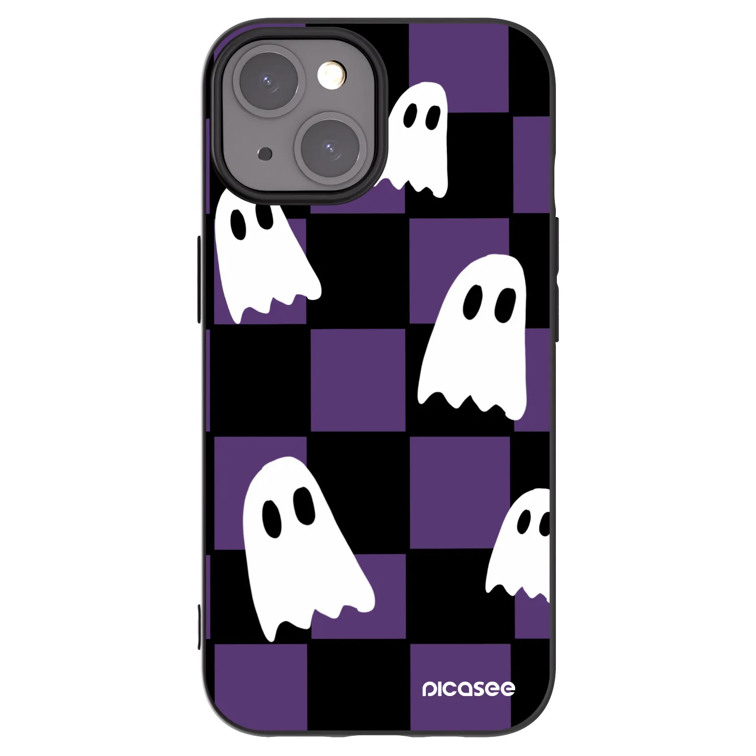 Picasee silikonski črni ovitek za Apple iPhone 15 - Ghosts