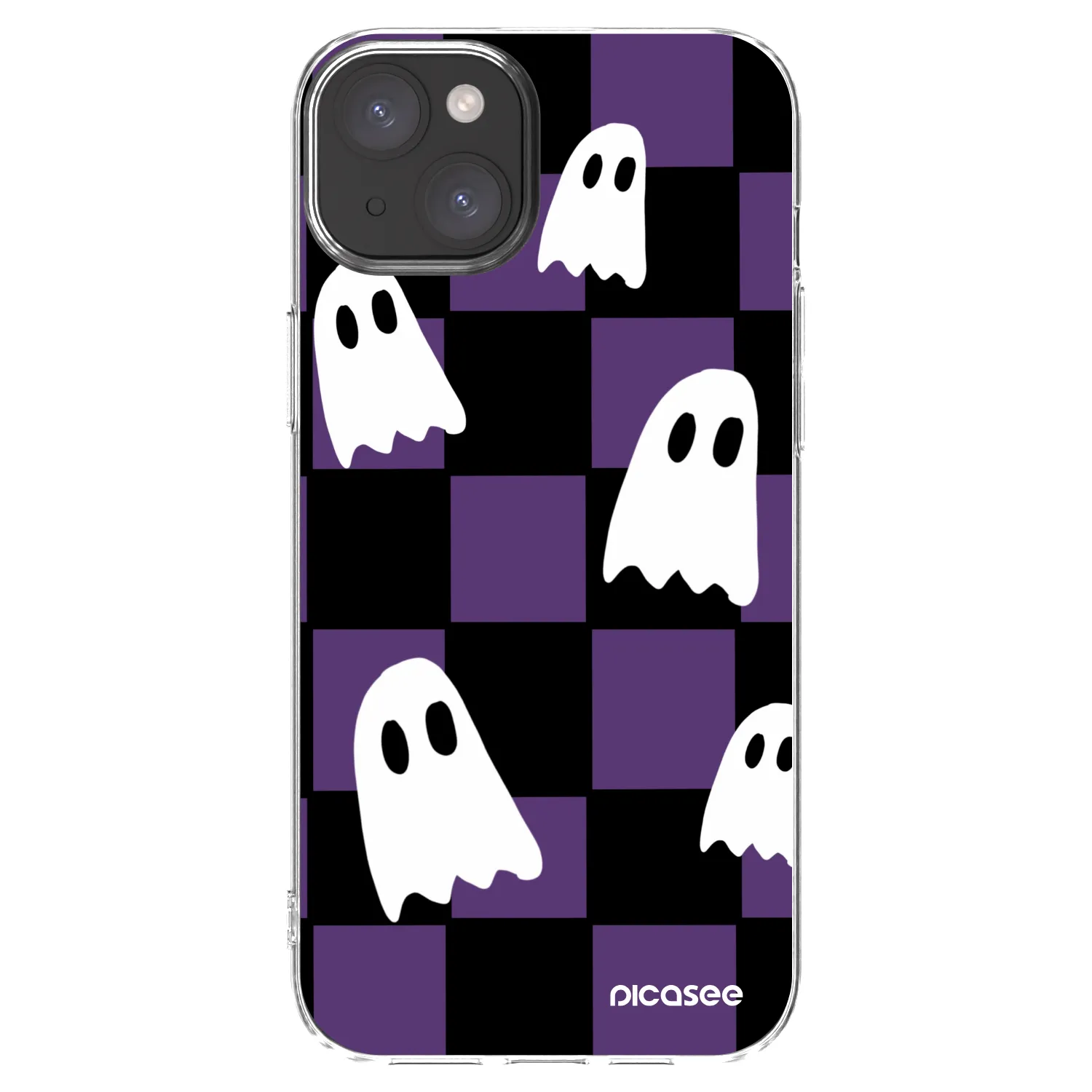 Picasee silikonski prozorni ovitek za Apple iPhone 15 Plus - Ghosts