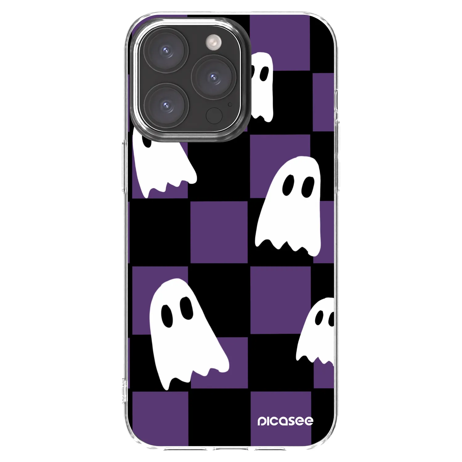 Picasee silikonski prozorni ovitek za Apple iPhone 15 Pro Max - Ghosts