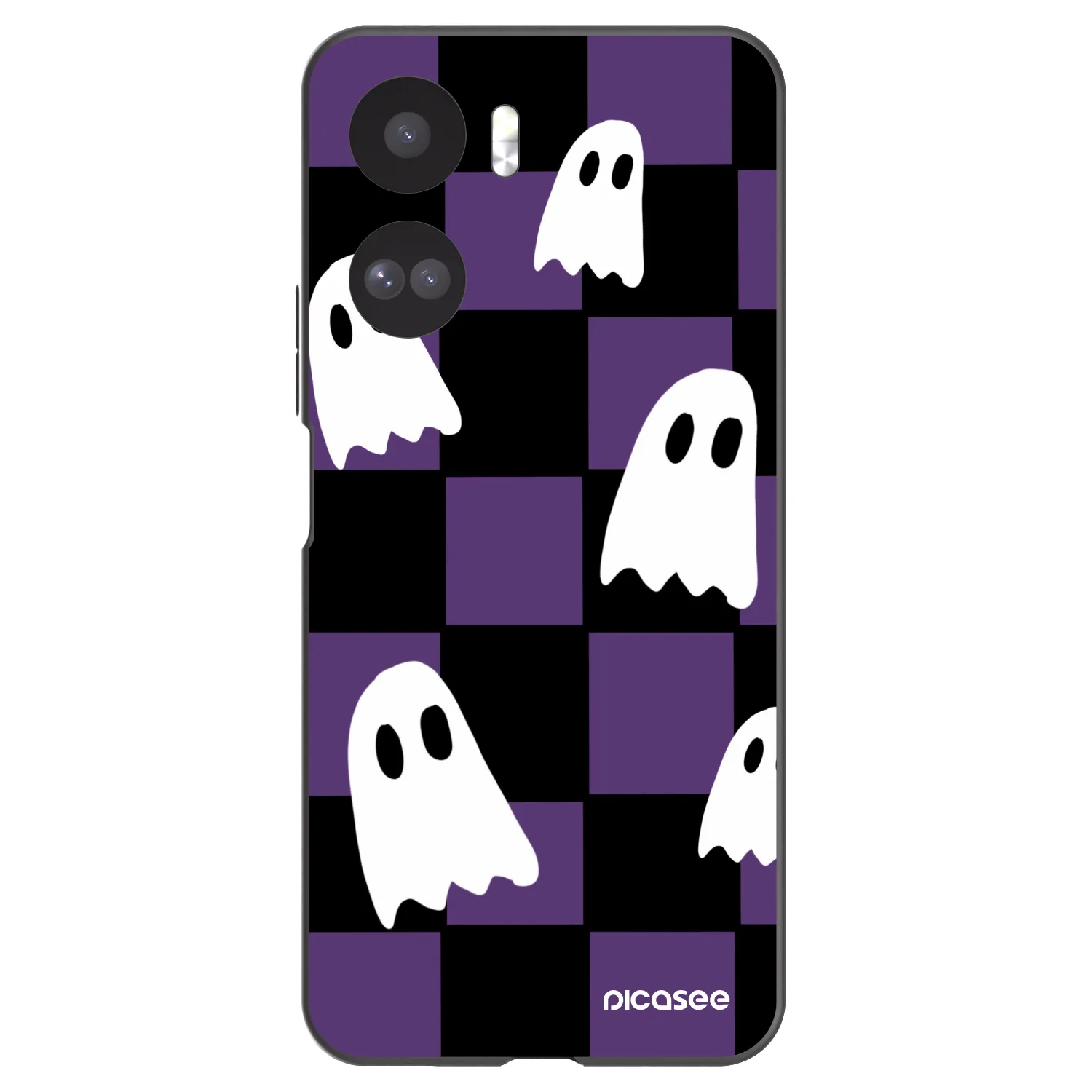 Picasee silikonski črni ovitek za Honor 90 Lite 5G - Ghosts