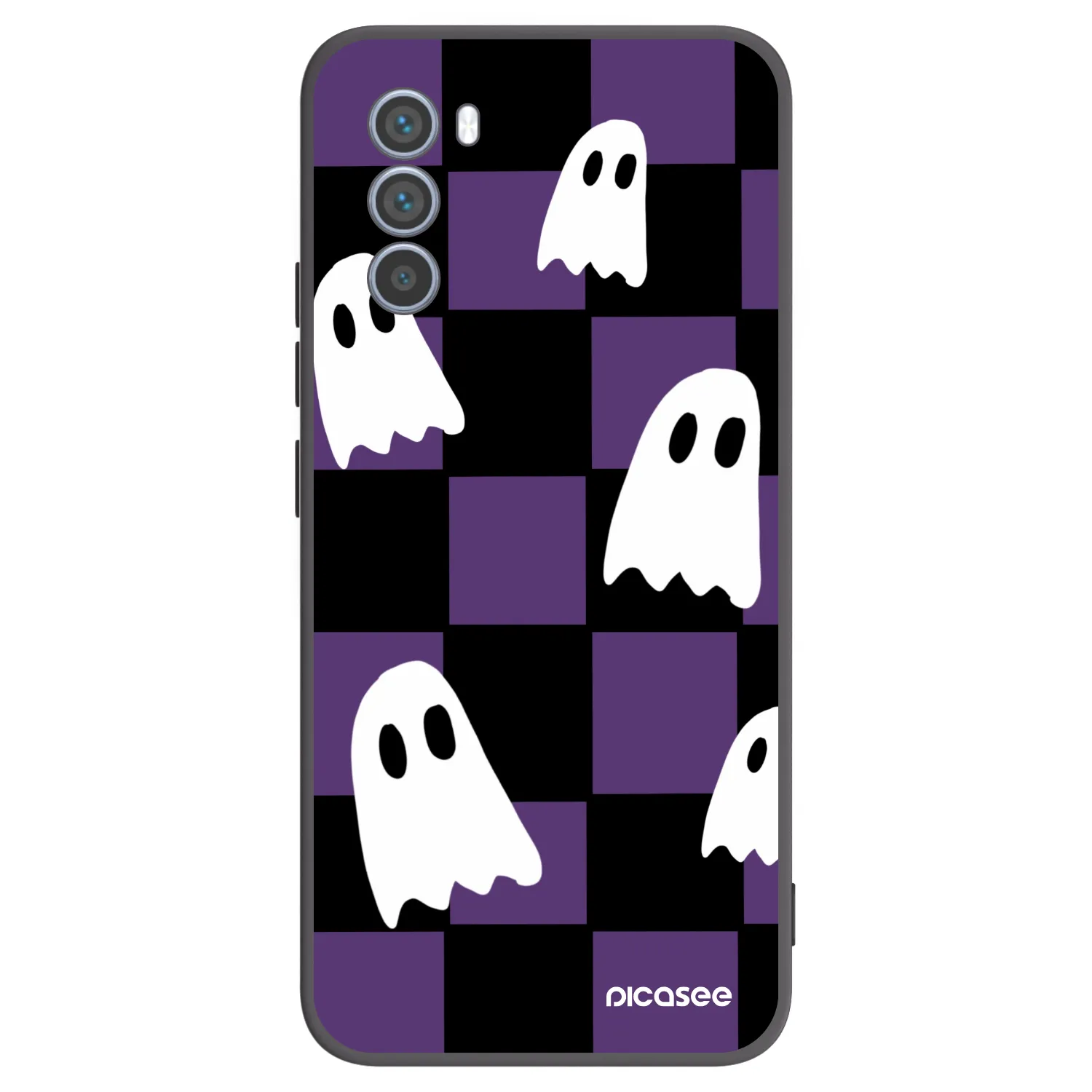 Picasee silikonski črni ovitek za Motorola Moto G62 - Ghosts