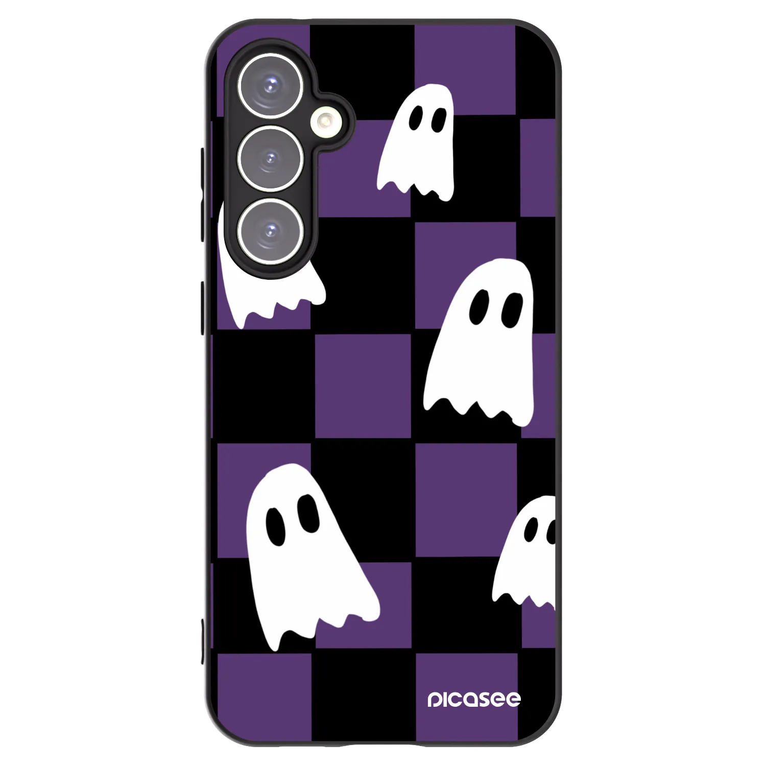 Picasee silikonski črni ovitek za Samsung Galaxy S23 FE S711B - Ghosts
