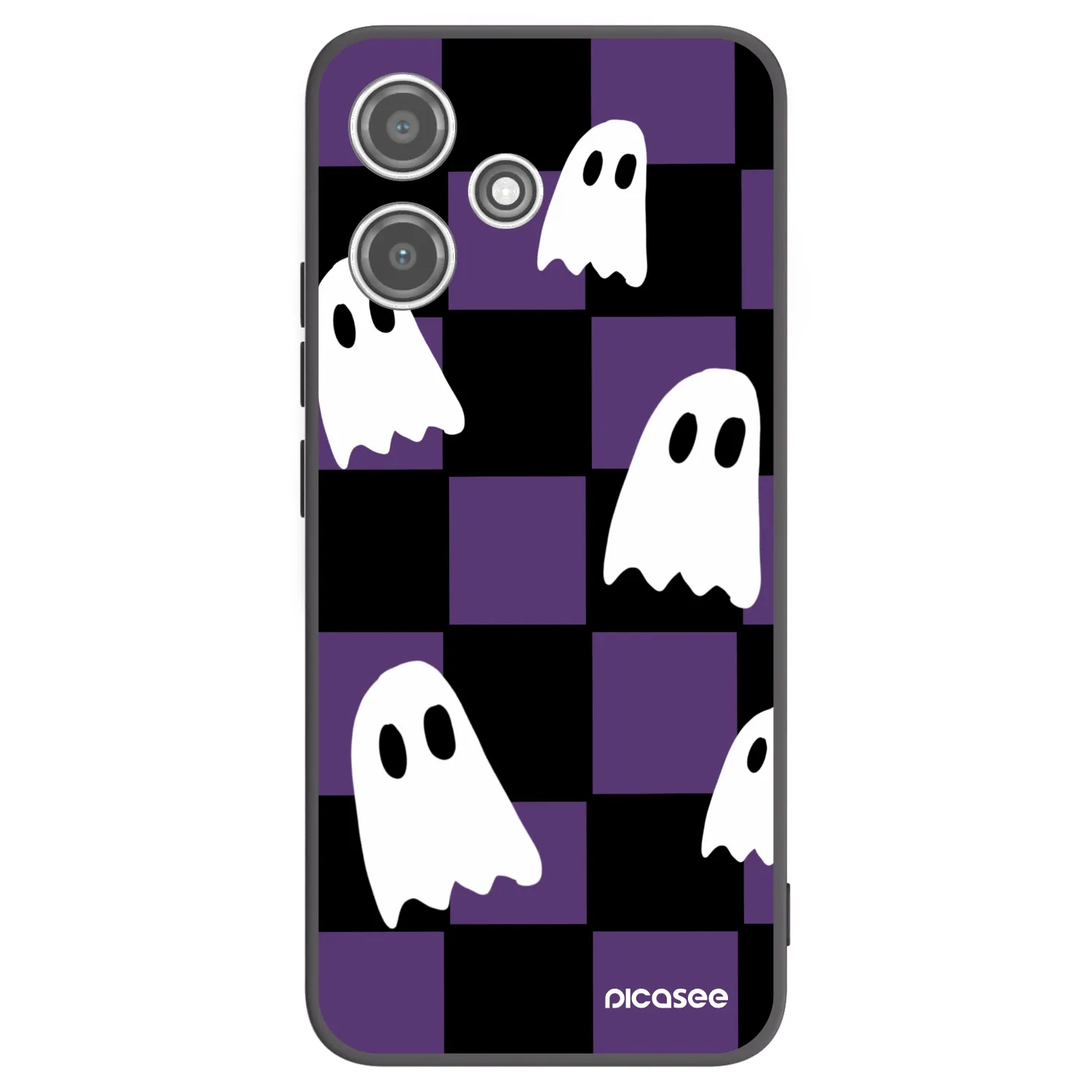 Picasee silikonski črni ovitek za Xiaomi Redmi 12 5G - Ghosts