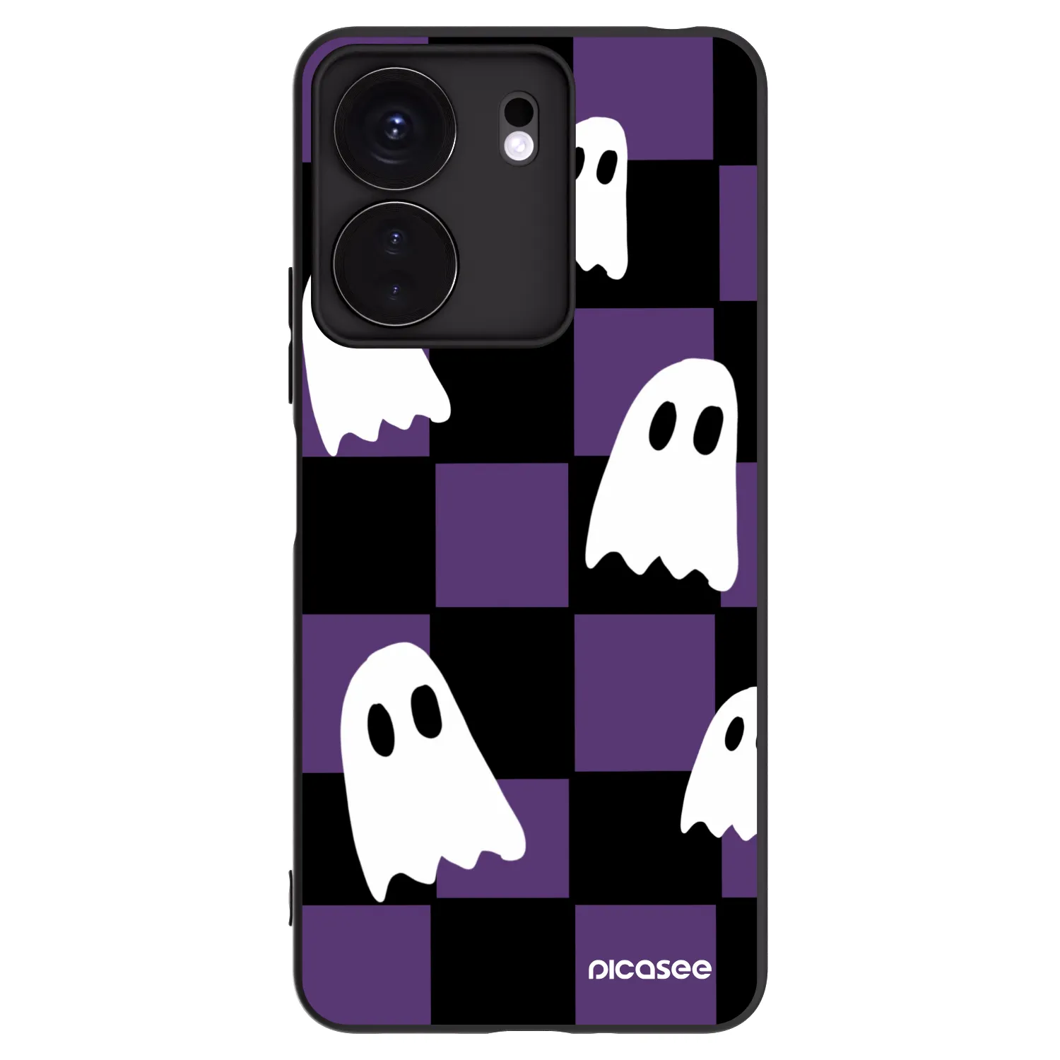 Picasee silikonski črni ovitek za Xiaomi Redmi 13C 4G - Ghosts