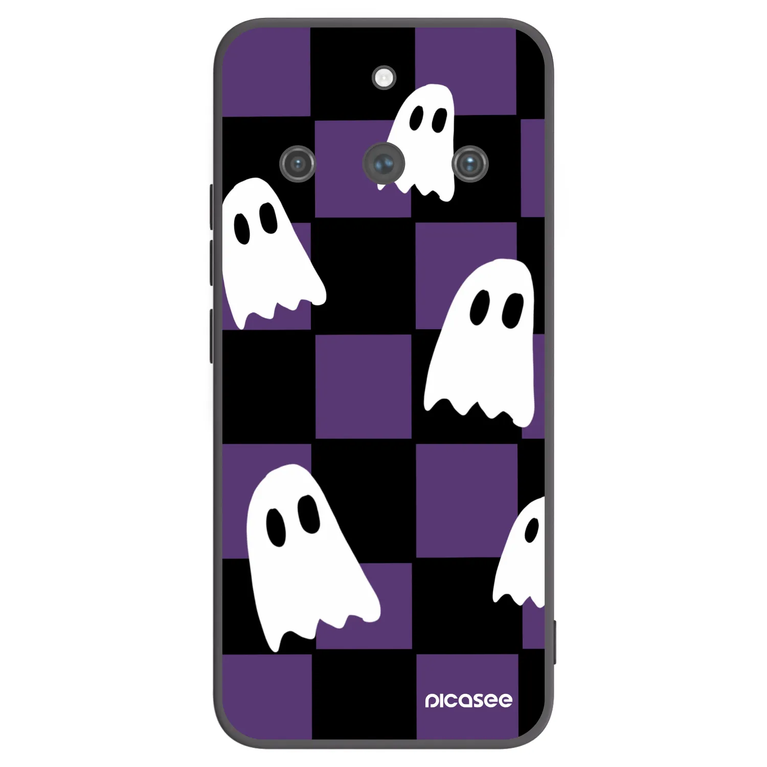 Picasee silikonski črni ovitek za Realme 11 Pro+ - Ghosts