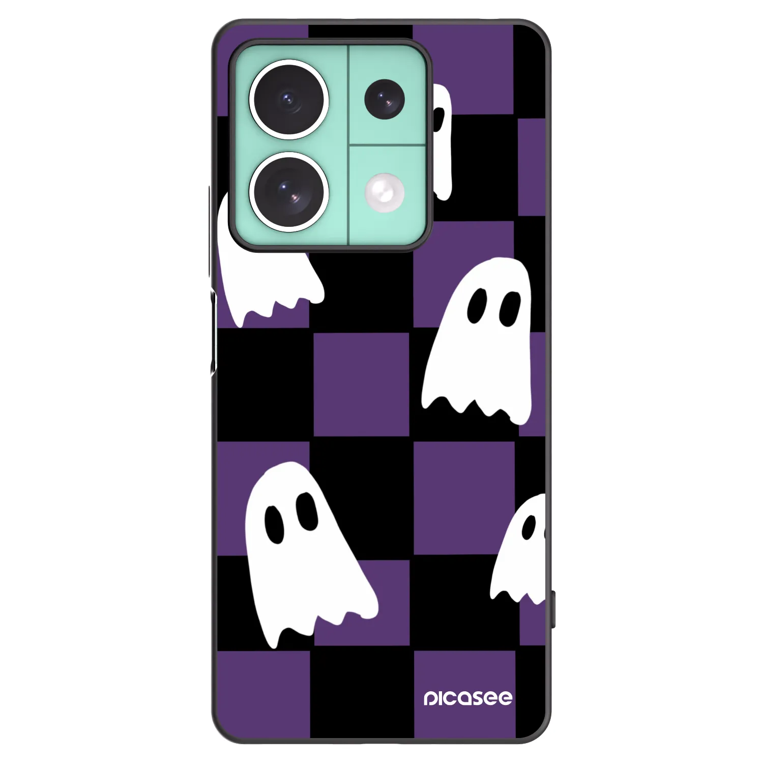 Picasee silikonski črni ovitek za Xiaomi Redmi Note 13 5G - Ghosts