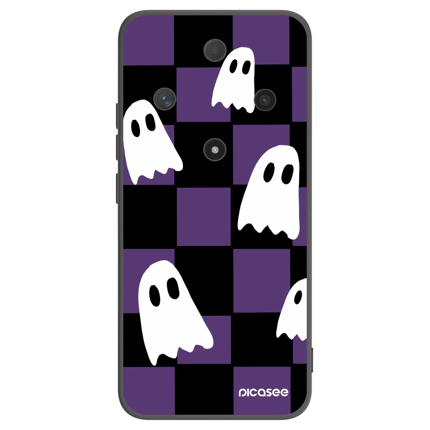 Picasee silikonski črni ovitek za Honor Magic6 Lite 5G - Ghosts
