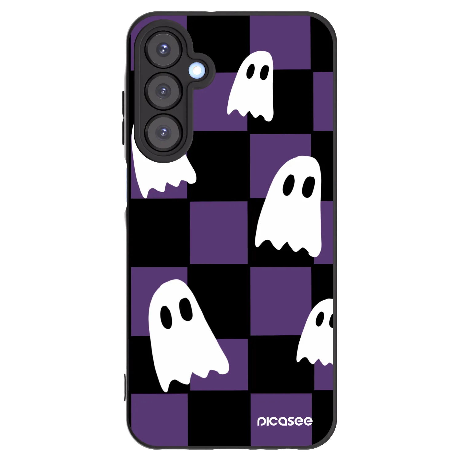 Picasee silikonski črni ovitek za Samsung Galaxy A25 A256B 5G - Ghosts
