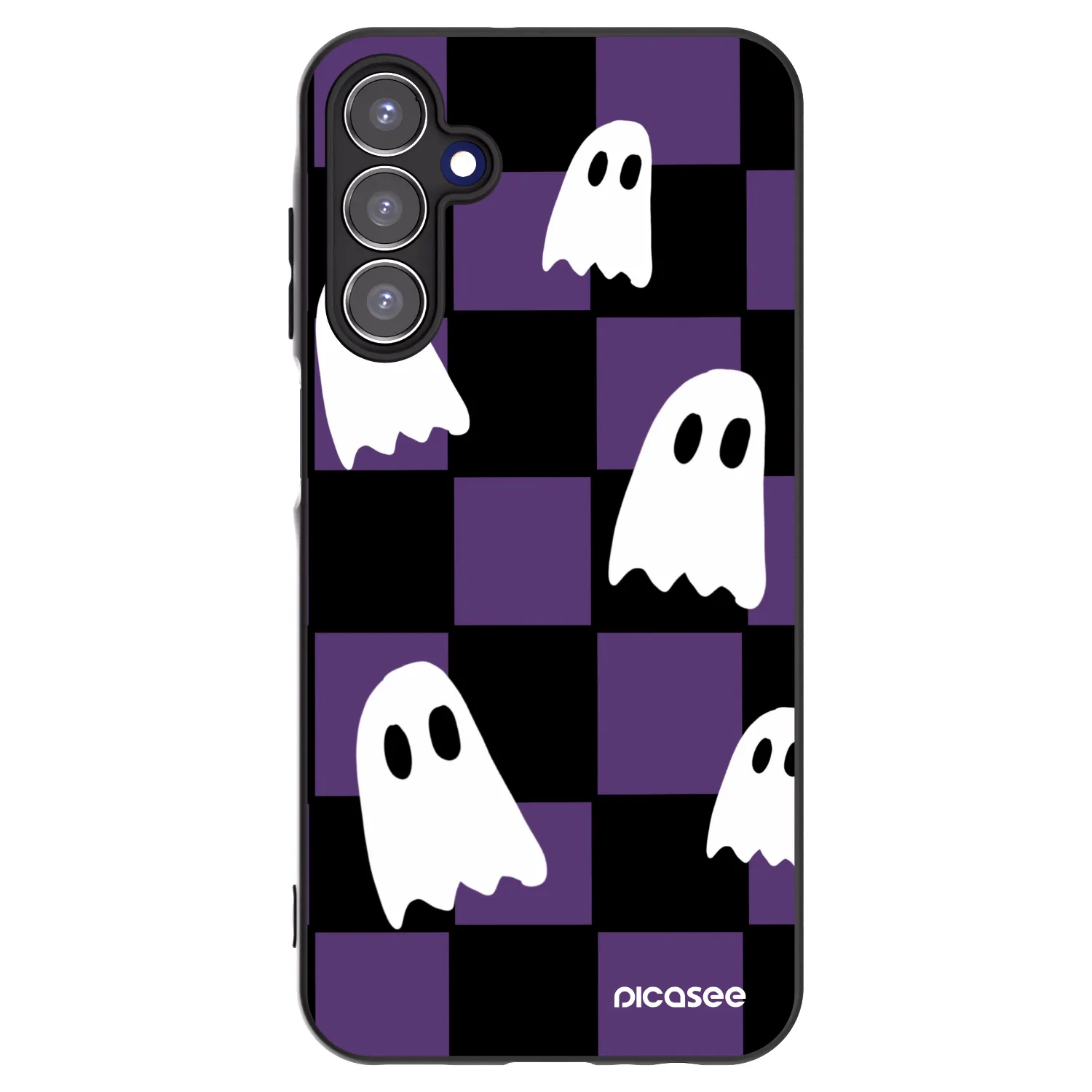 Picasee silikonski črni ovitek za Samsung Galaxy A15 A156B 5G - Ghosts