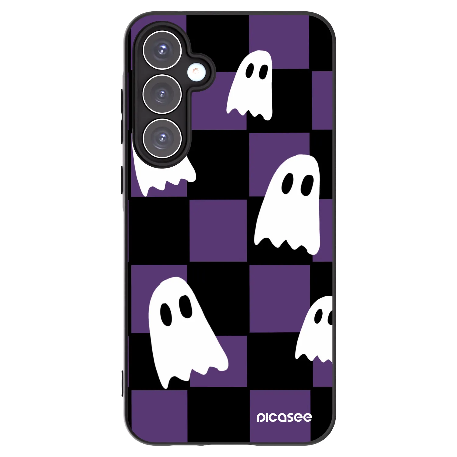 Picasee silikonski črni ovitek za Samsung Galaxy A55 5G A556B - Ghosts