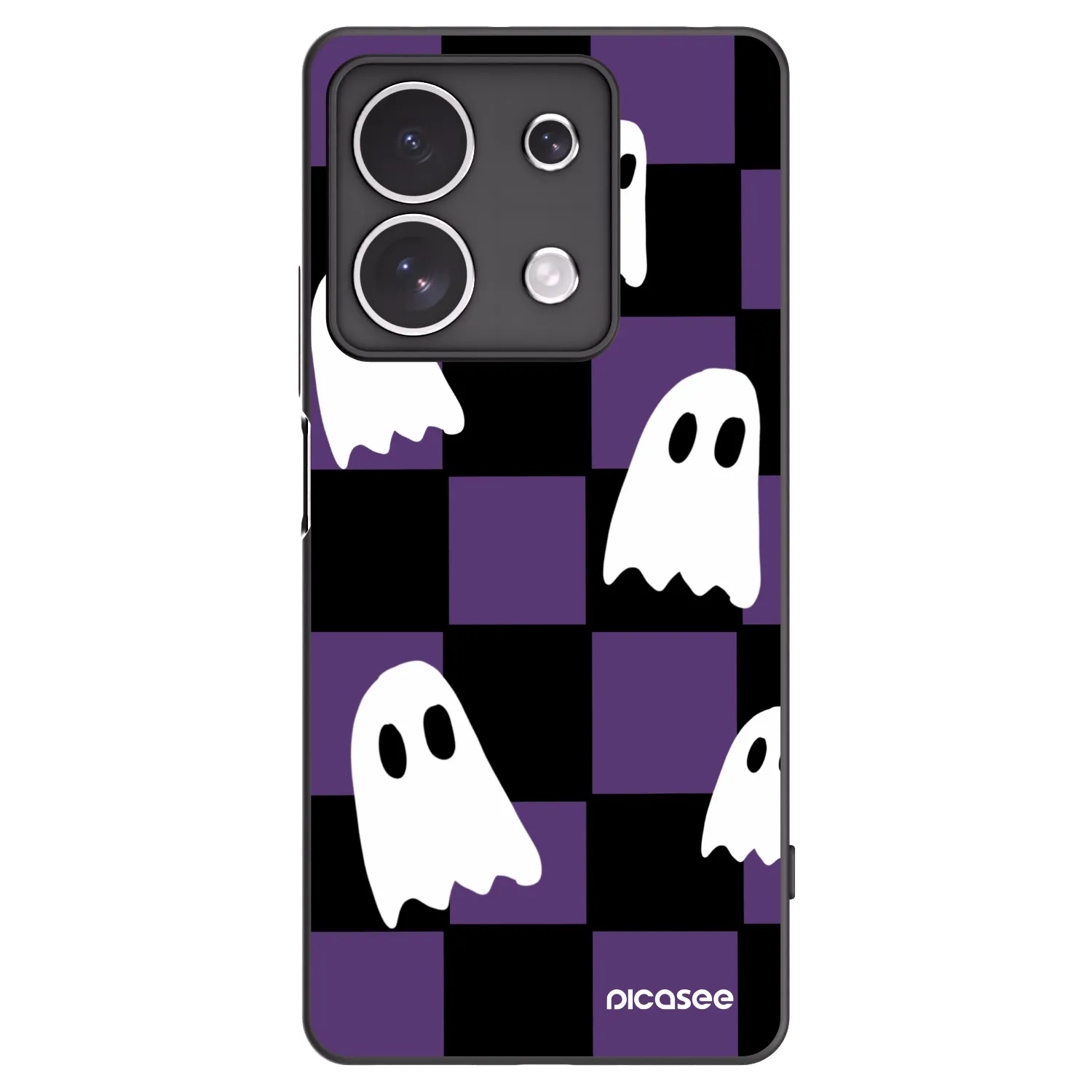 Picasee silikonski črni ovitek za Xiaomi Redmi Note 13 4G - Ghosts