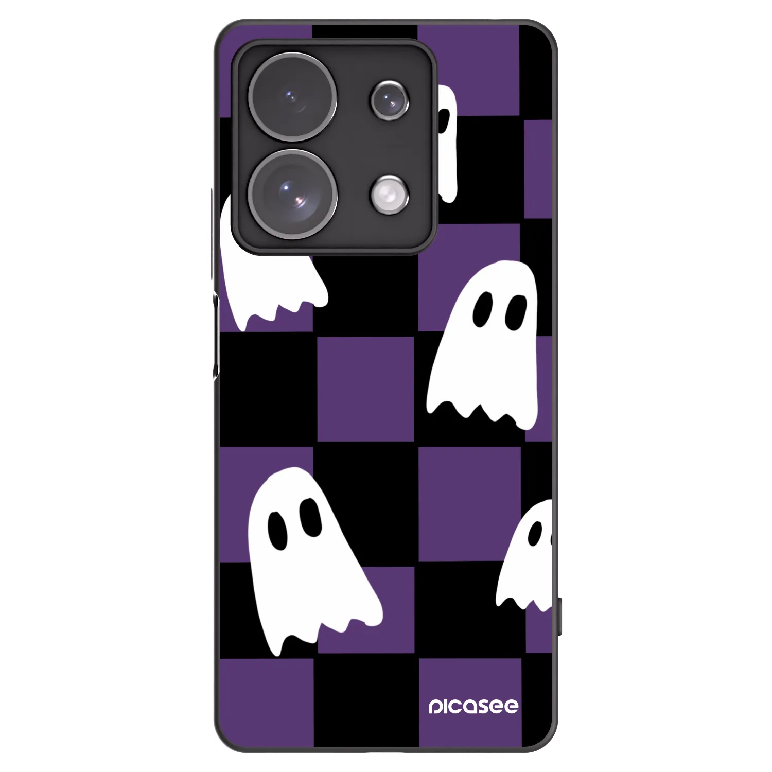 Picasee silikonski črni ovitek za Xiaomi Redmi Note 13 Pro 4G - Ghosts