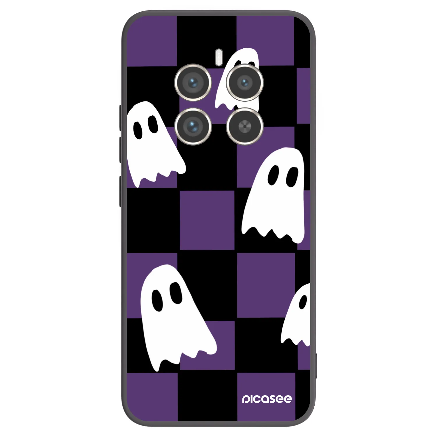 Picasee silikonski črni ovitek za Realme 12 Pro 5G - Ghosts