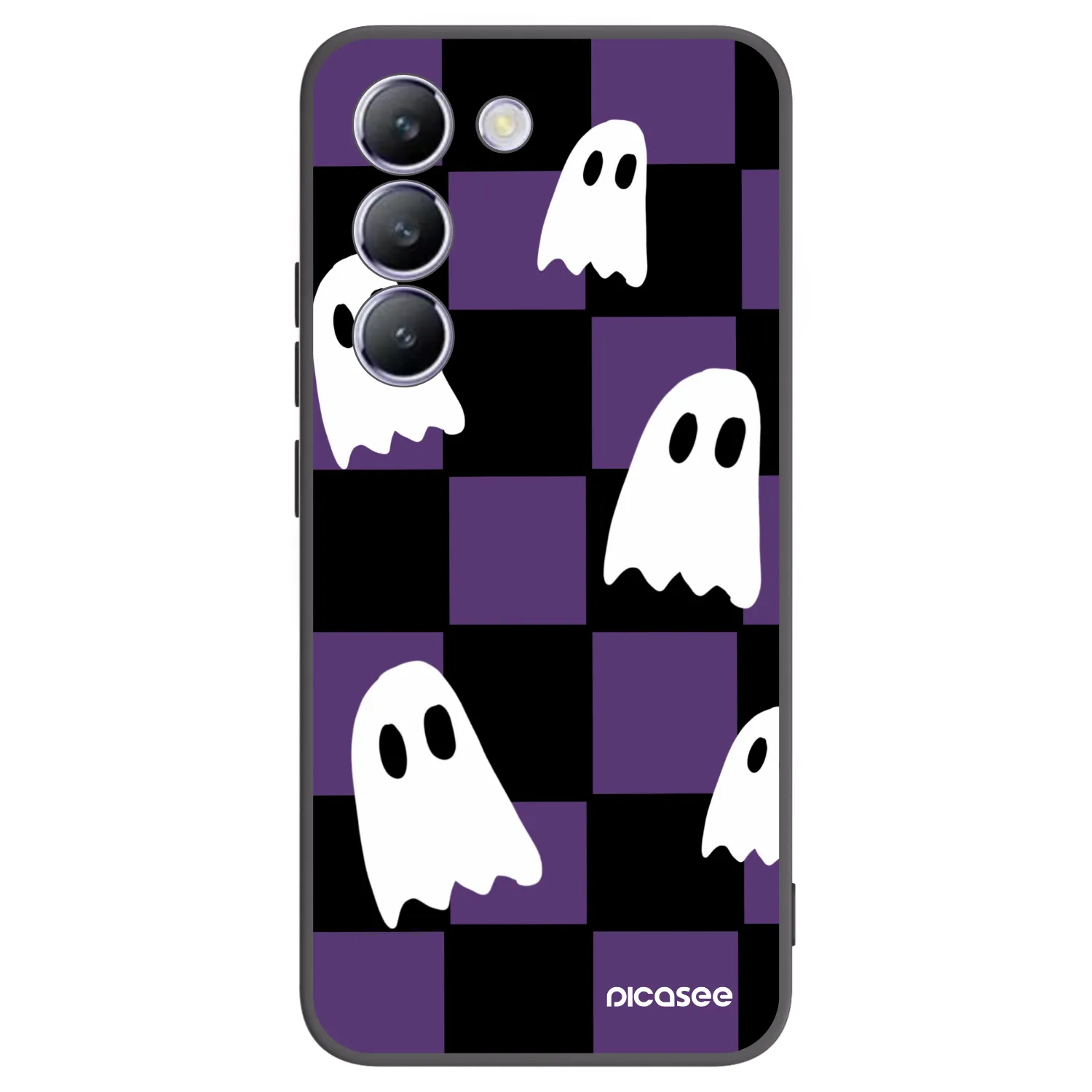 Picasee silikonski črni ovitek za Vivo V40 SE 5G - Ghosts