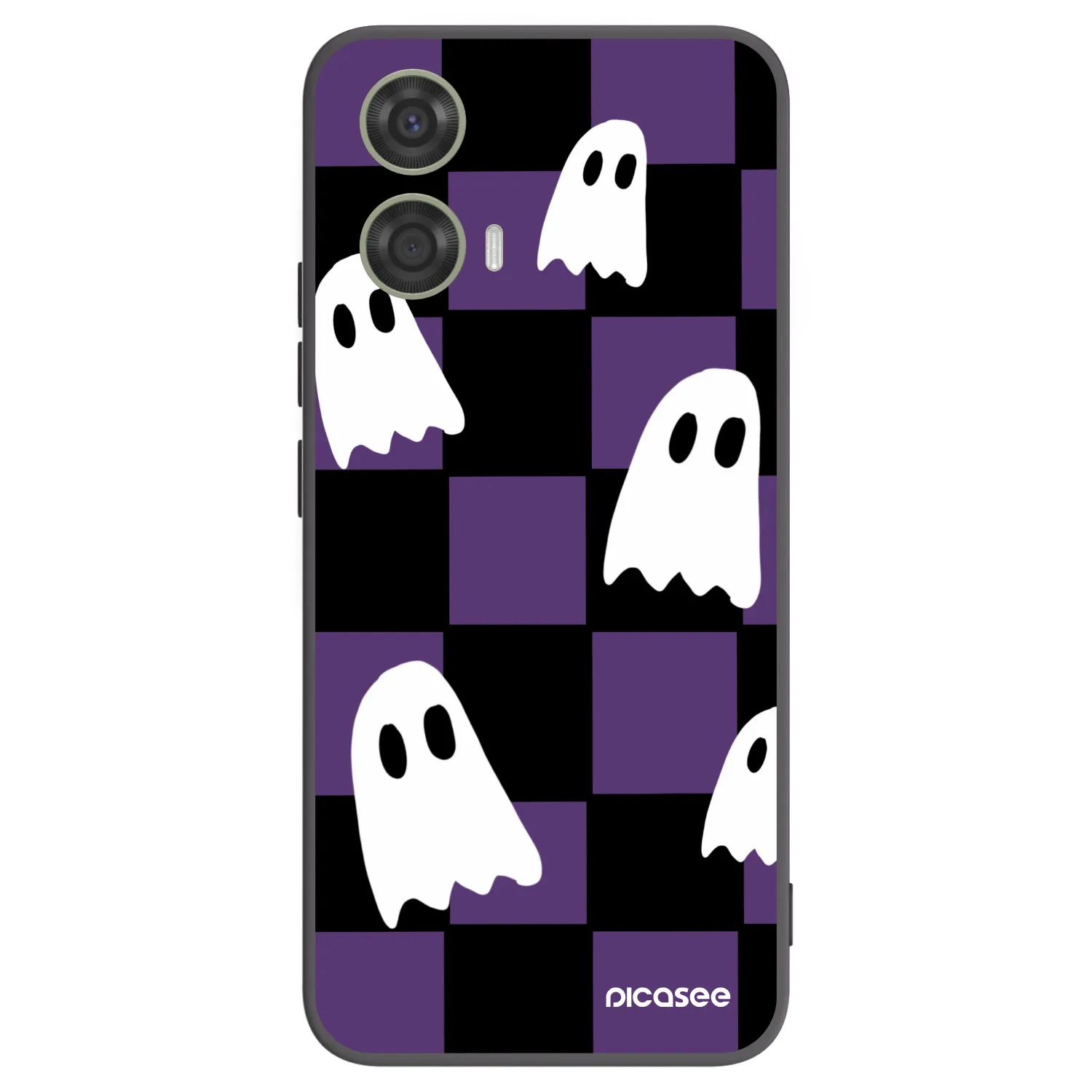 Picasee silikonski črni ovitek za Motorola Moto G24 - Ghosts
