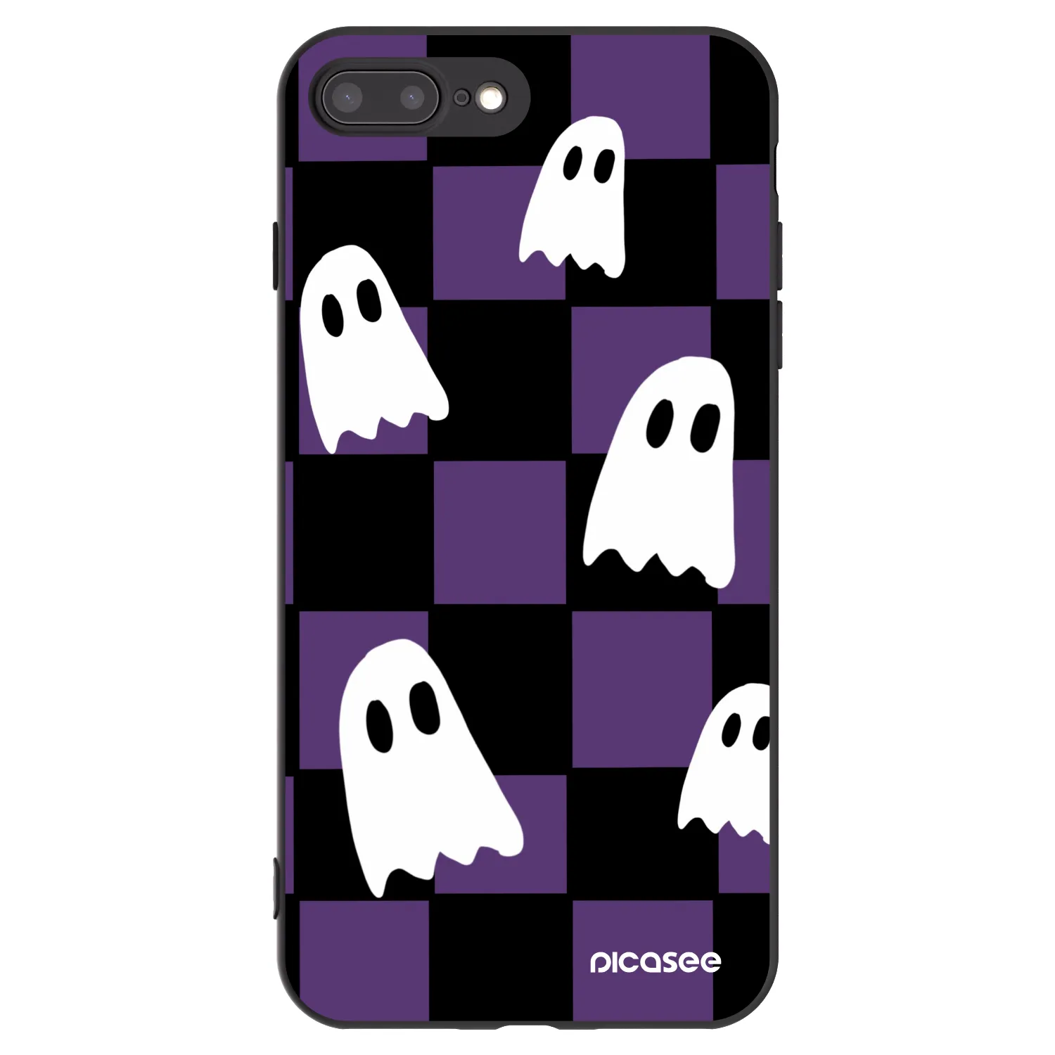 Picasee silikonski črni ovitek za Apple iPhone 7 Plus - Ghosts