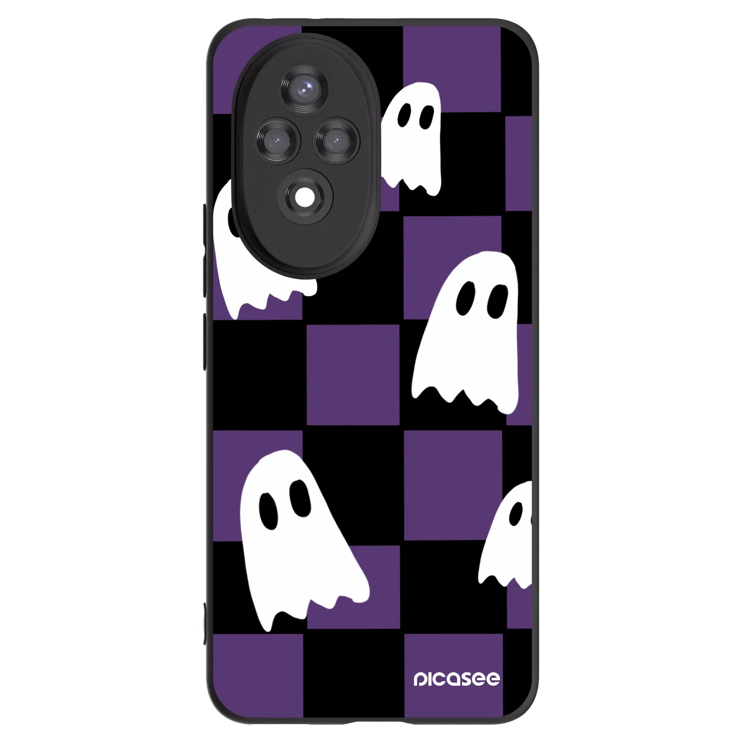 Picasee silikonski črni ovitek za Honor 200 5G - Ghosts