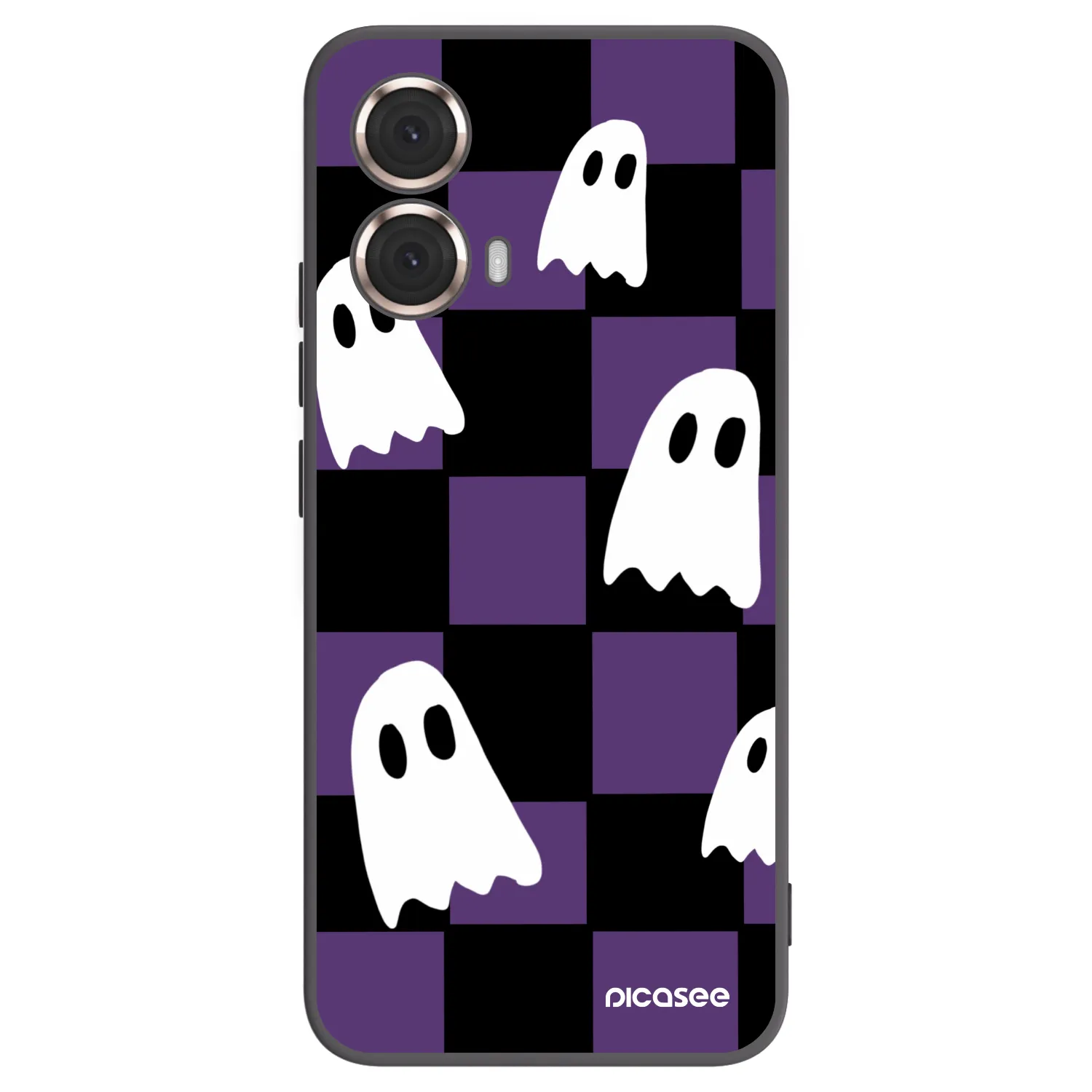 Picasee silikonski črni ovitek za Motorola Moto G85 - Ghosts